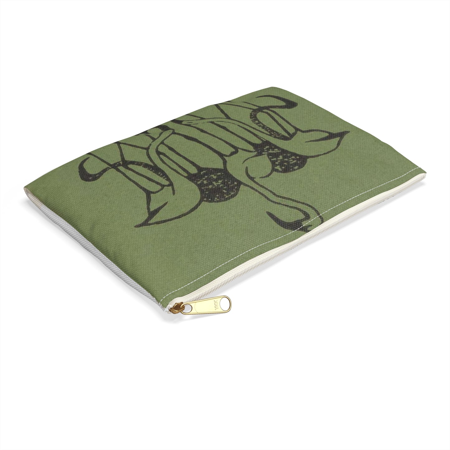 Gerrit Willem Dijsselhof - Vignet met vijf flamingo's Large Organizer Pouch with Black Zipper