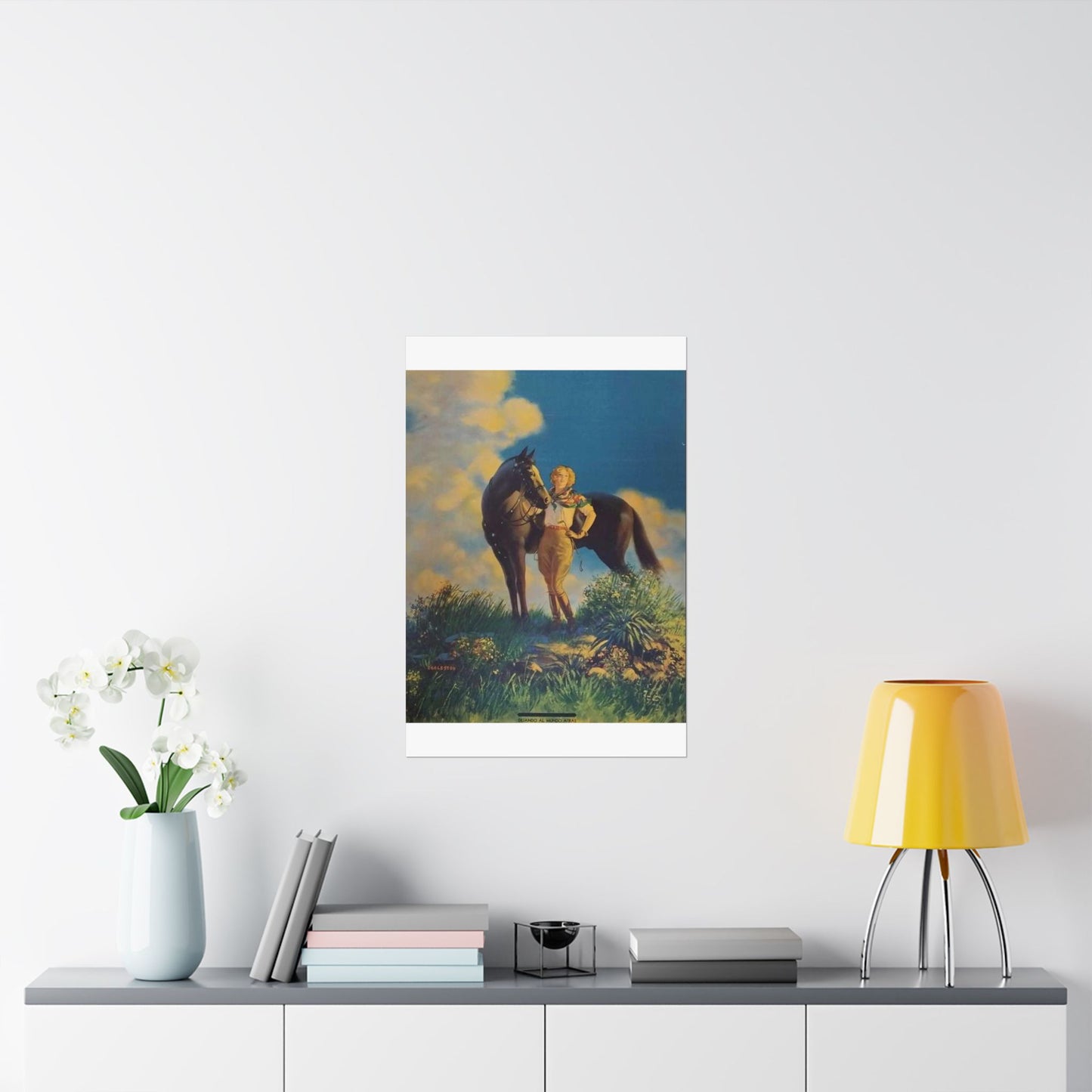 Top of the World, or, Dejando al Munro Atras, painting by Edward Mason Eggleston High Quality Matte Wall Art Poster for Home, Office, Classroom