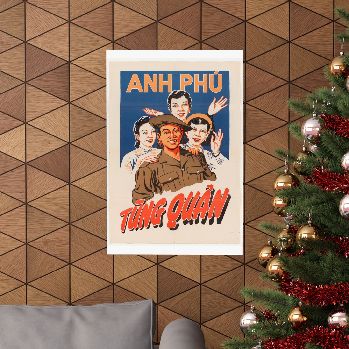Viet Poster #5, Cold War American Propaganda poster High Quality Matte Wall Art Poster for Home, Office, Classroom