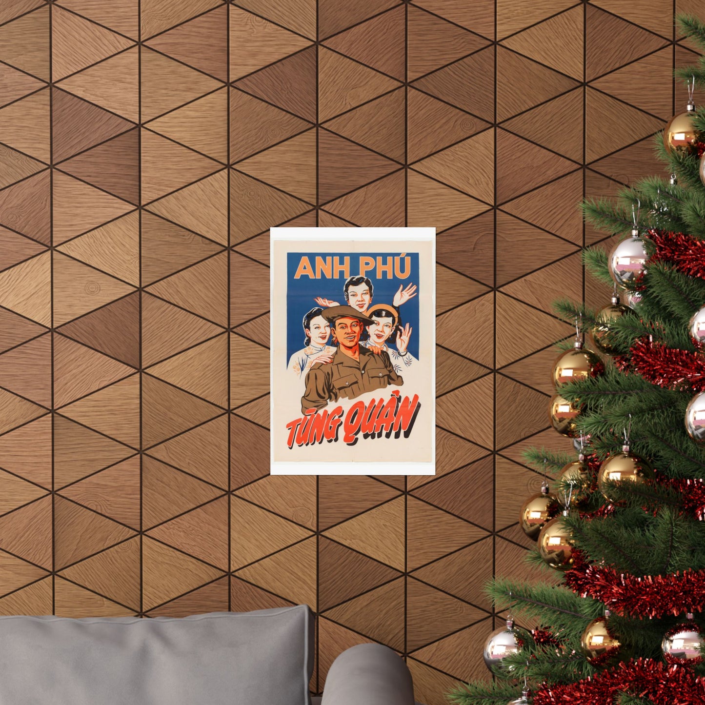 Viet Poster #5, Cold War American Propaganda poster High Quality Matte Wall Art Poster for Home, Office, Classroom