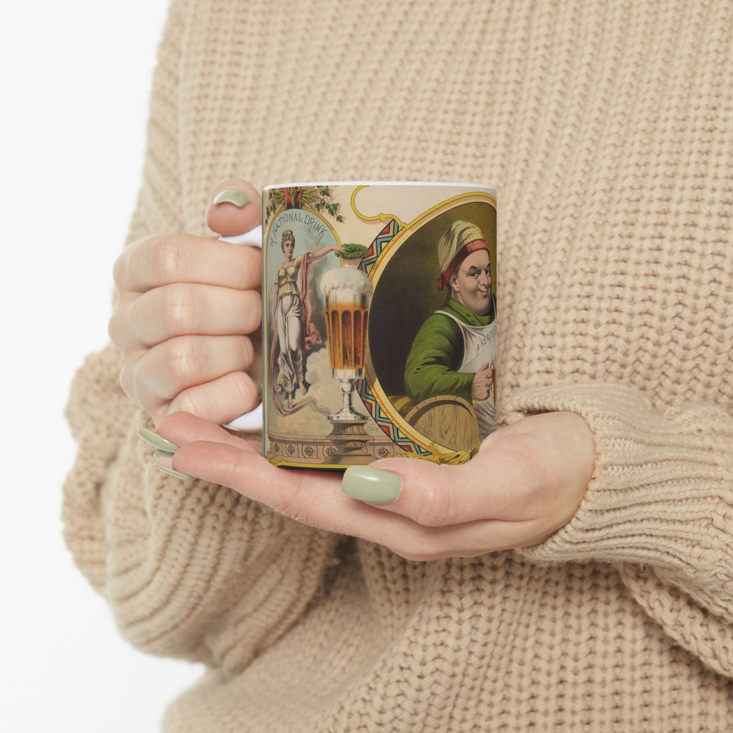 Lager bier - J.Z.(?) Wood ; Mensing & Stecher, lithographers. LCCN96507589 Beautiful Novelty Ceramic Coffee Mug 11oz