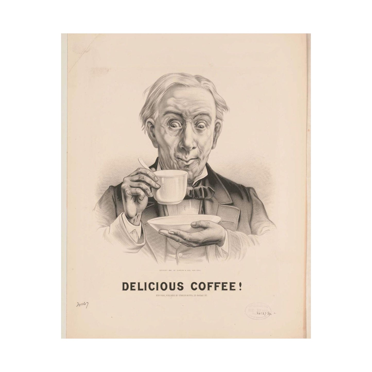 Delicious Coffee! - Print, Library of Congress collection High Quality Matte Wall Art Poster for Home, Office, Classroom