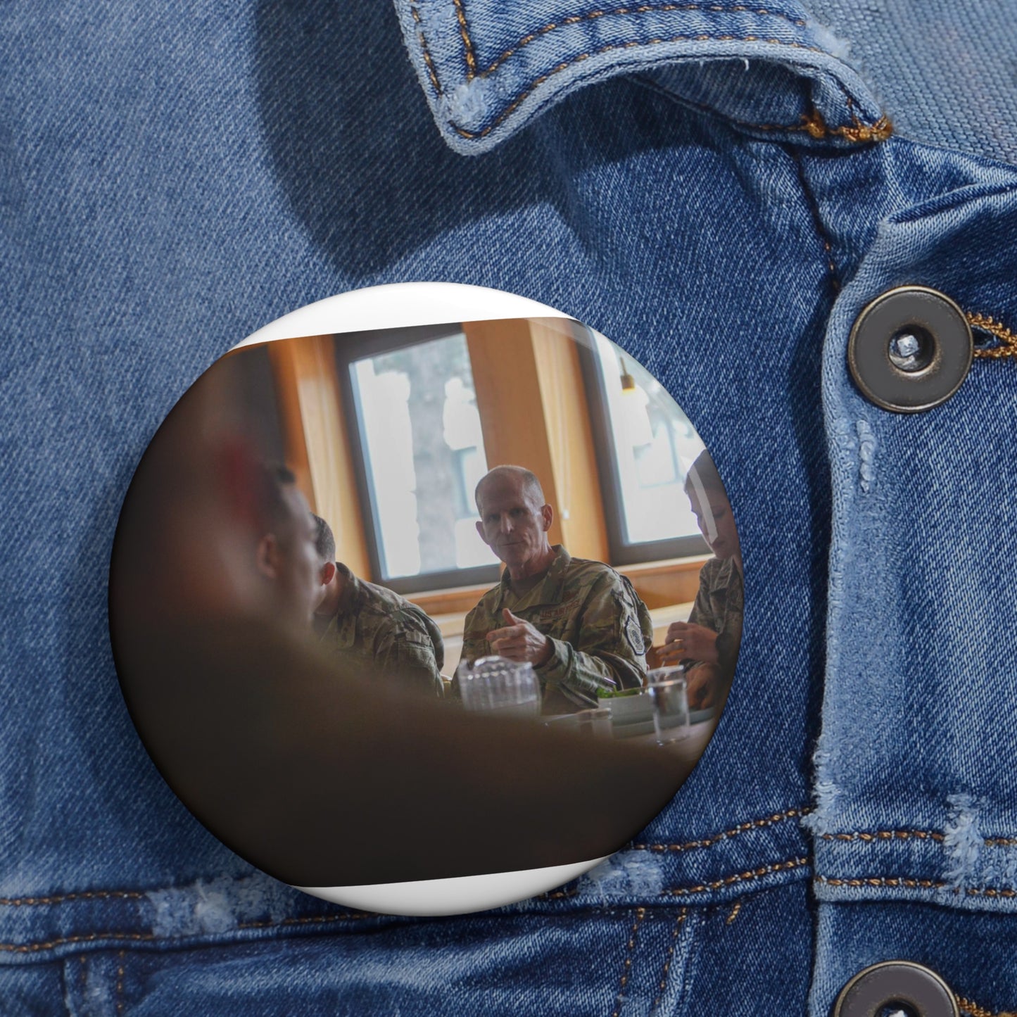 U.S. Air Force Gen. Stephen W. Wilson, Vice Chief of Pin Buttons with Crisp Design
