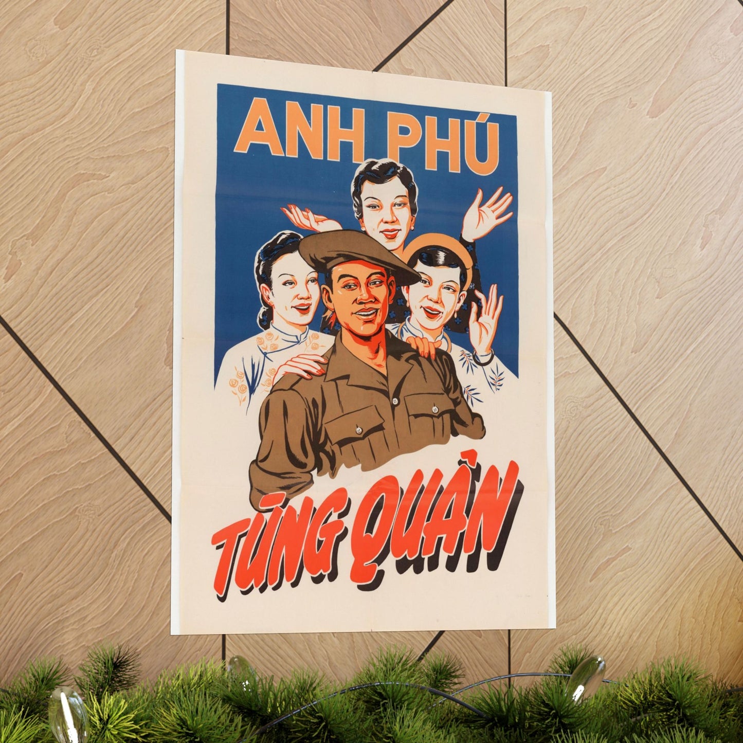 Viet Poster #5, Cold War American Propaganda poster High Quality Matte Wall Art Poster for Home, Office, Classroom
