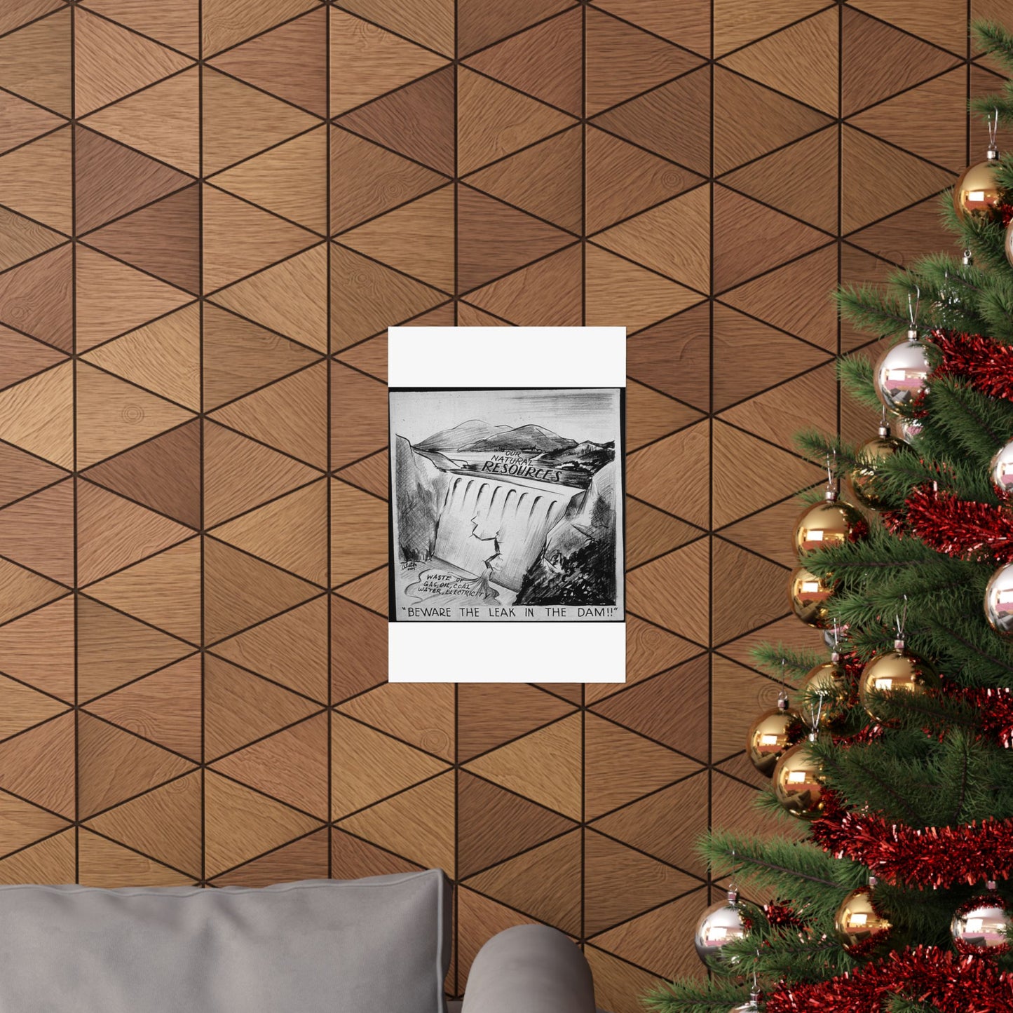"BEWARE OF THE LEAK IN THE DAM!!" High Quality Matte Wall Art Poster for Home, Office, Classroom