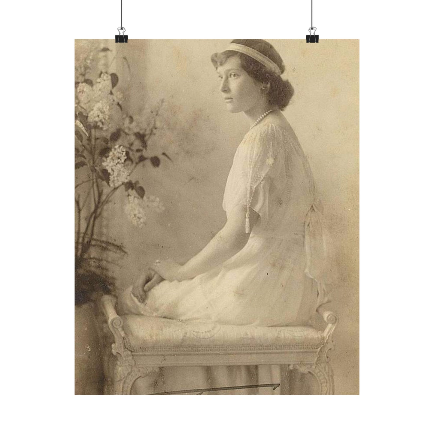 Tatyana Nikolaevna 1914 - Public domain portrait print High Quality Matte Wall Art Poster for Home, Office, Classroom