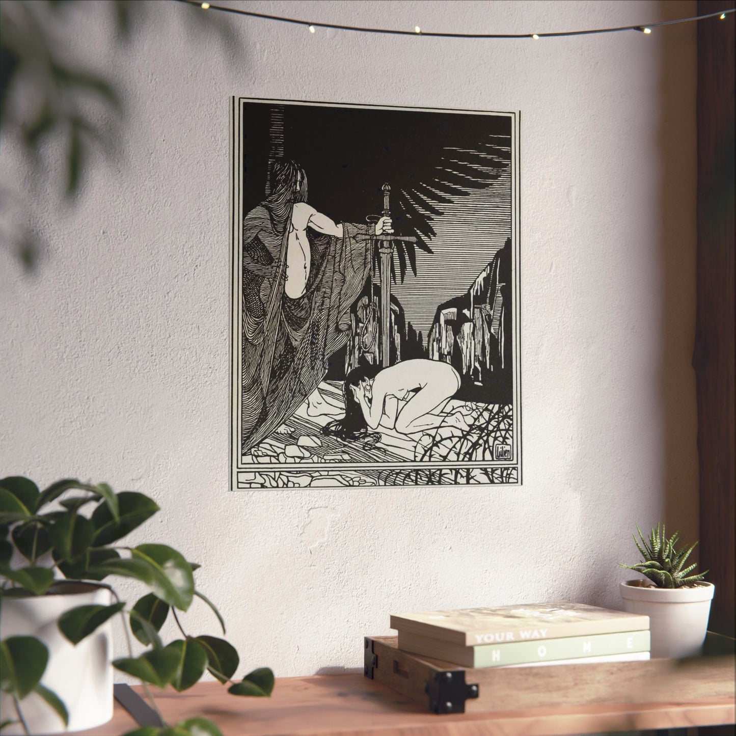 Juda 3 - Art nouveau public domain image High Quality Matte Wall Art Poster for Home, Office, Classroom