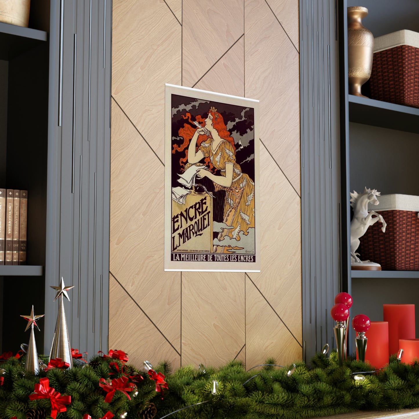 Affiche pour l' "Encre Marquet". High Quality Matte Wall Art Poster for Home, Office, Classroom