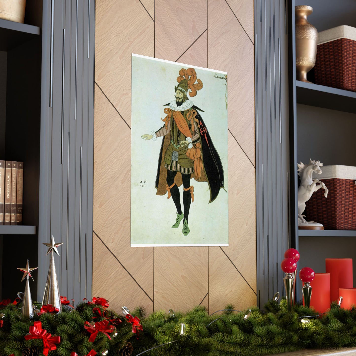 Bilibin Comandor - Art nouveau public domain image High Quality Matte Wall Art Poster for Home, Office, Classroom