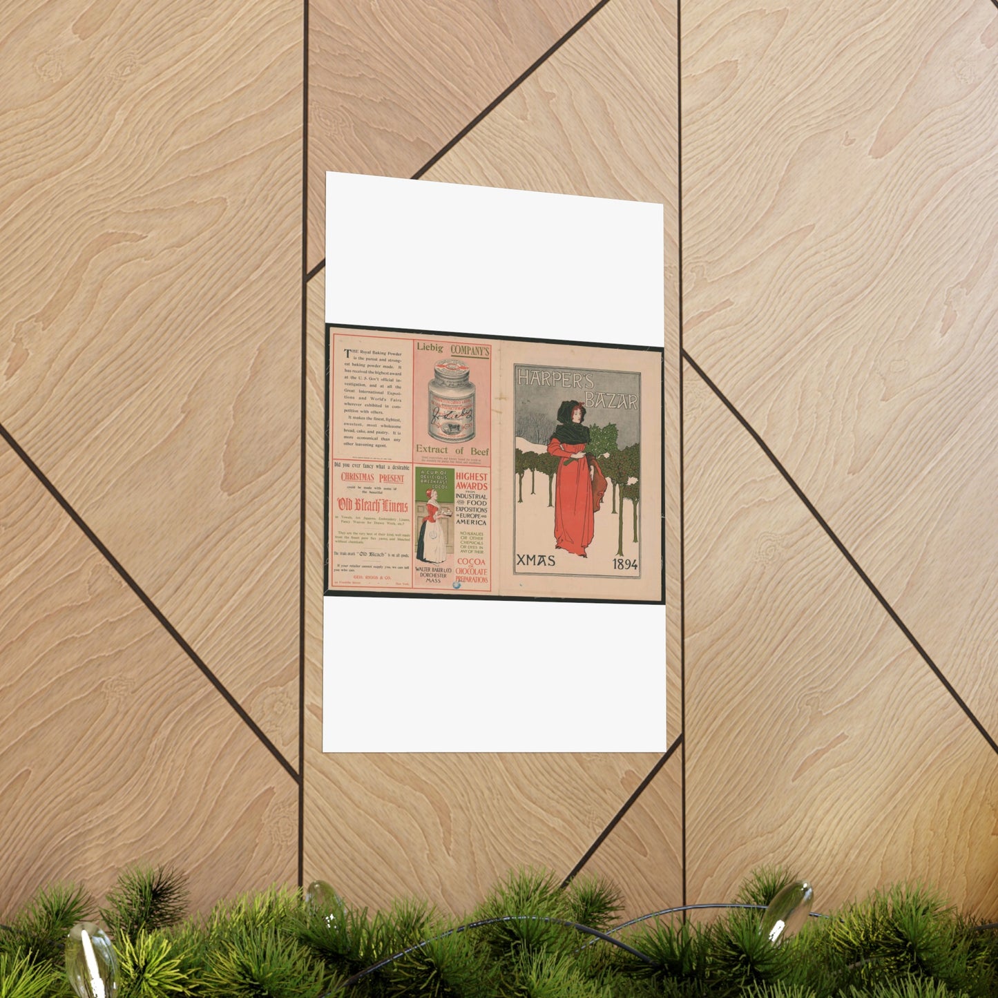 Louis Rhead - Harper's Bazar, Xmas 1894 LCCN2015646920 High Quality Matte Wall Art Poster for Home, Office, Classroom