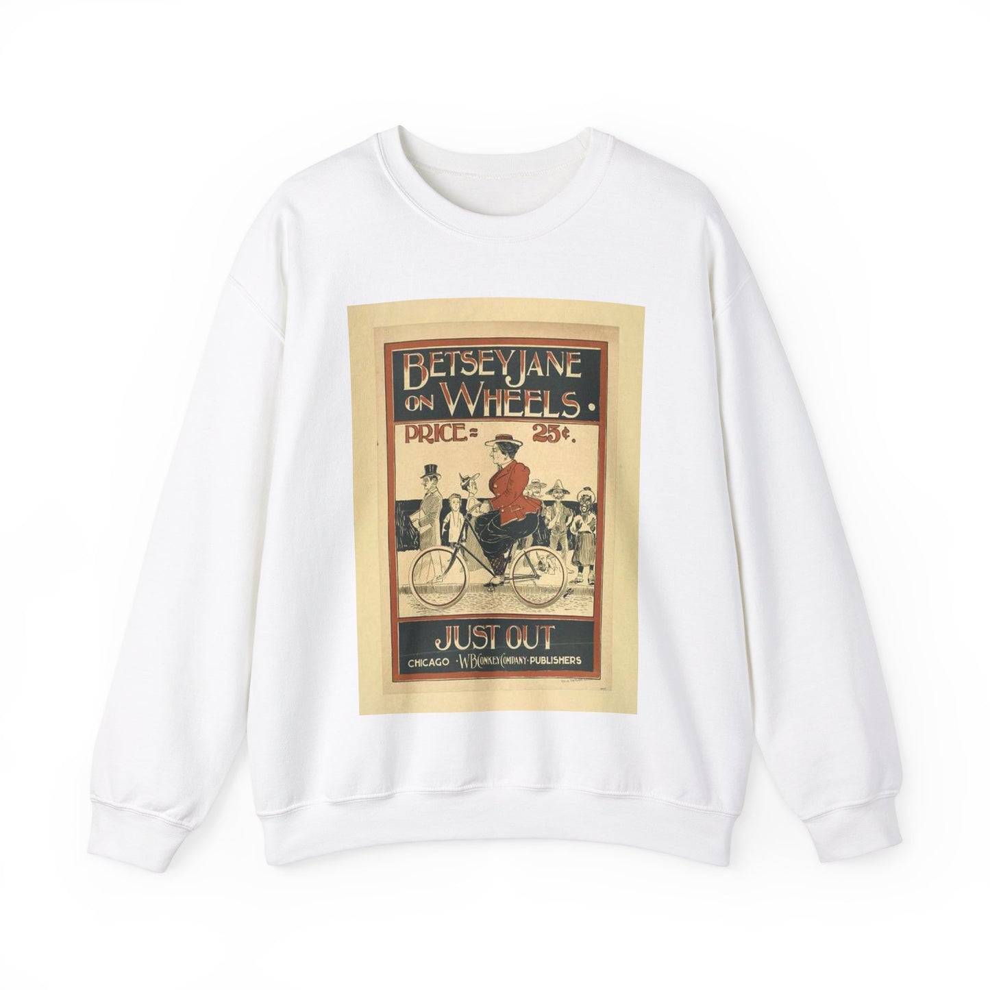 Picryl description: Public domain image of byciclyst, bike, bicycle wheel, sport event, free to use, no copyright restrictions. White Heavy Blend Adult Crew Neck SweatShirt