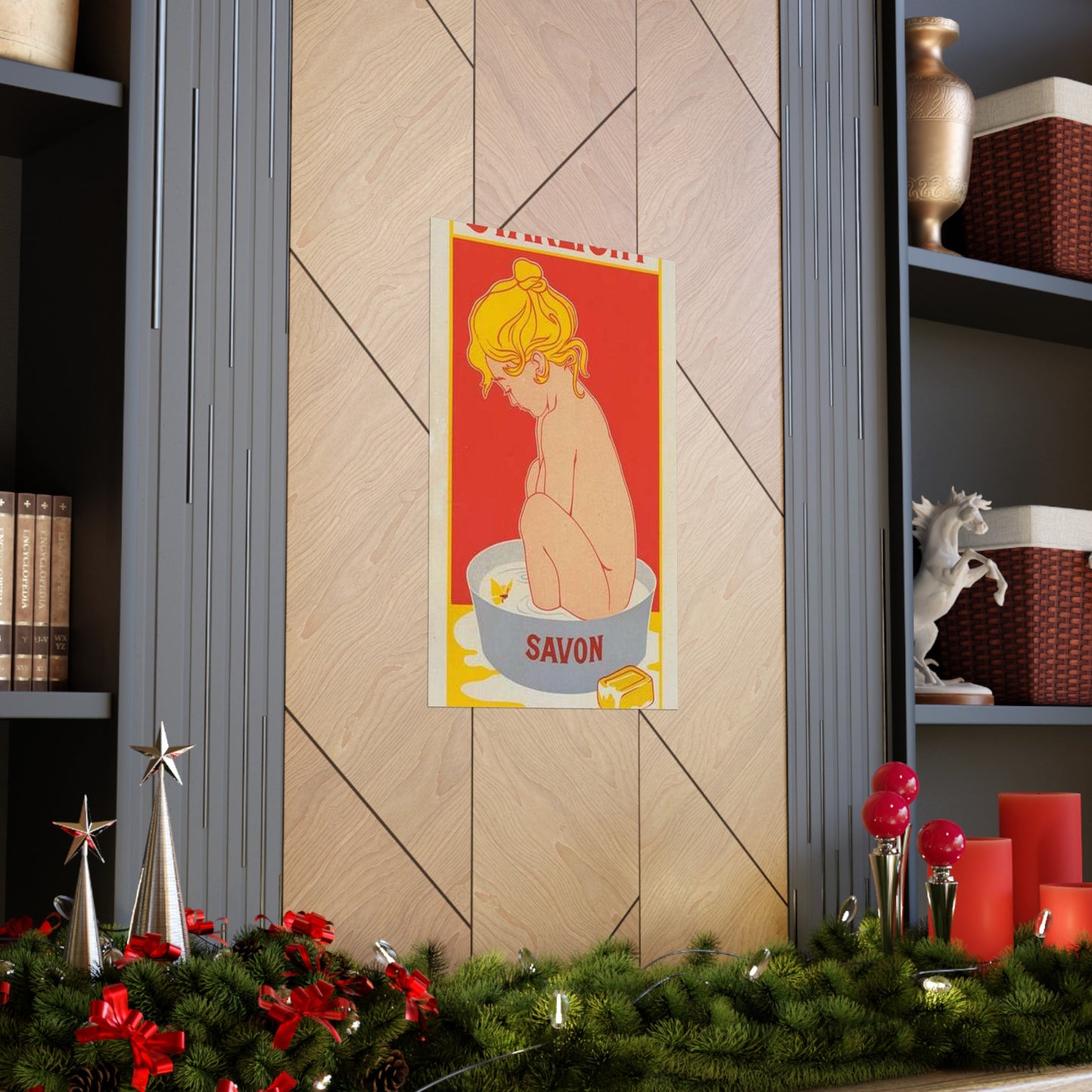 Affiche belge pour le "Savon Starlight". High Quality Matte Wall Art Poster for Home, Office, Classroom