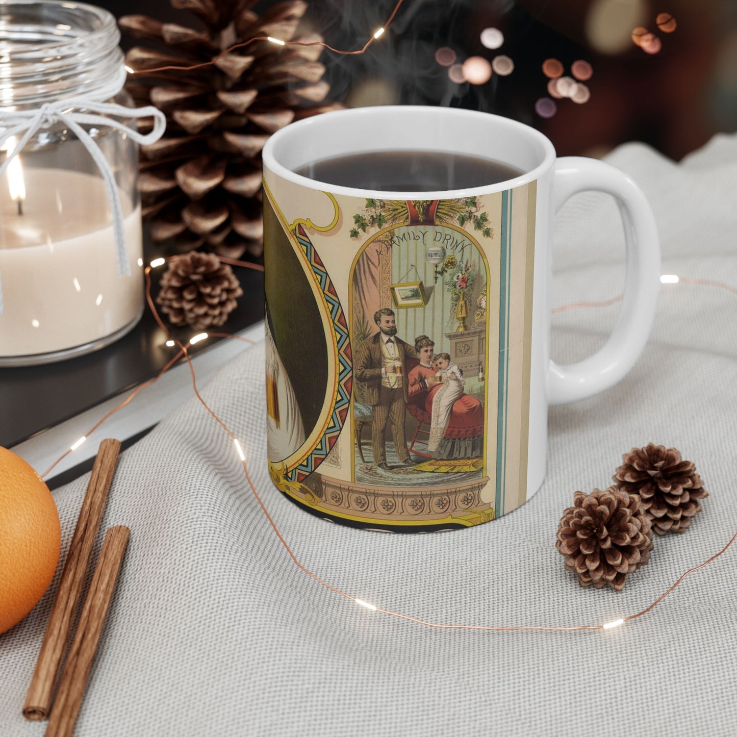Lager bier - J.Z.(?) Wood ; Mensing & Stecher, lithographers. LCCN96507589 Beautiful Novelty Ceramic Coffee Mug 11oz