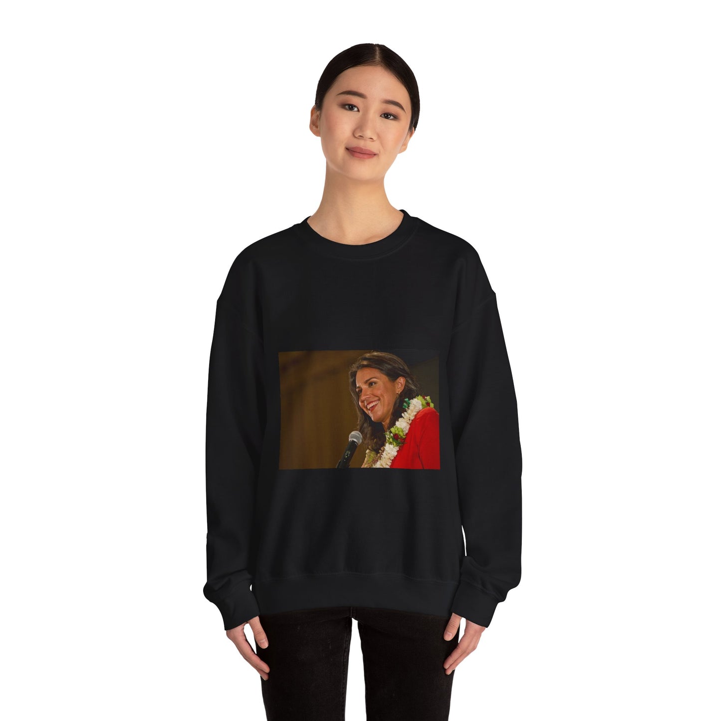 United States Representative for Hawaii's second Black Heavy Blend Adult Crew Neck SweatShirt