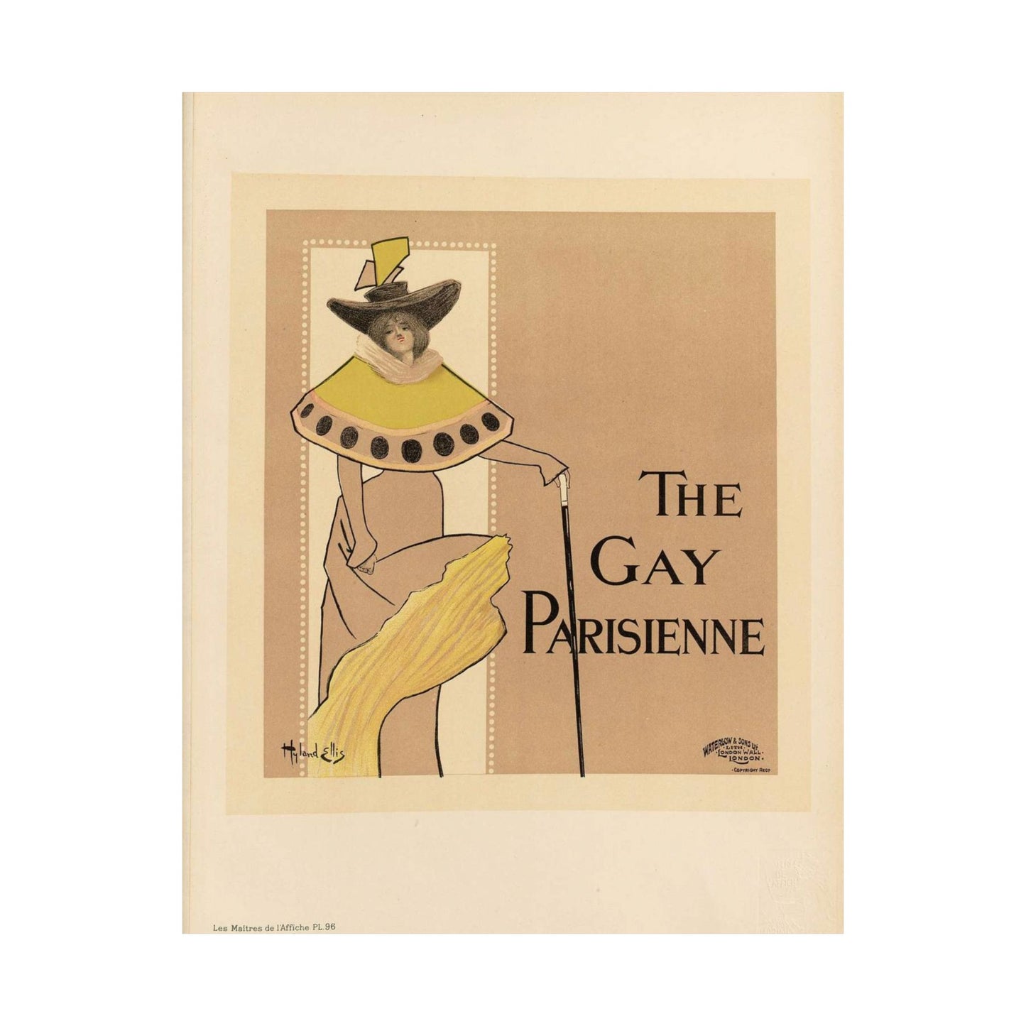 Maîtres de l'affiche V 2 - Pl 96 - Fred Hyland - Leigh Ellis High Quality Matte Wall Art Poster for Home, Office, Classroom