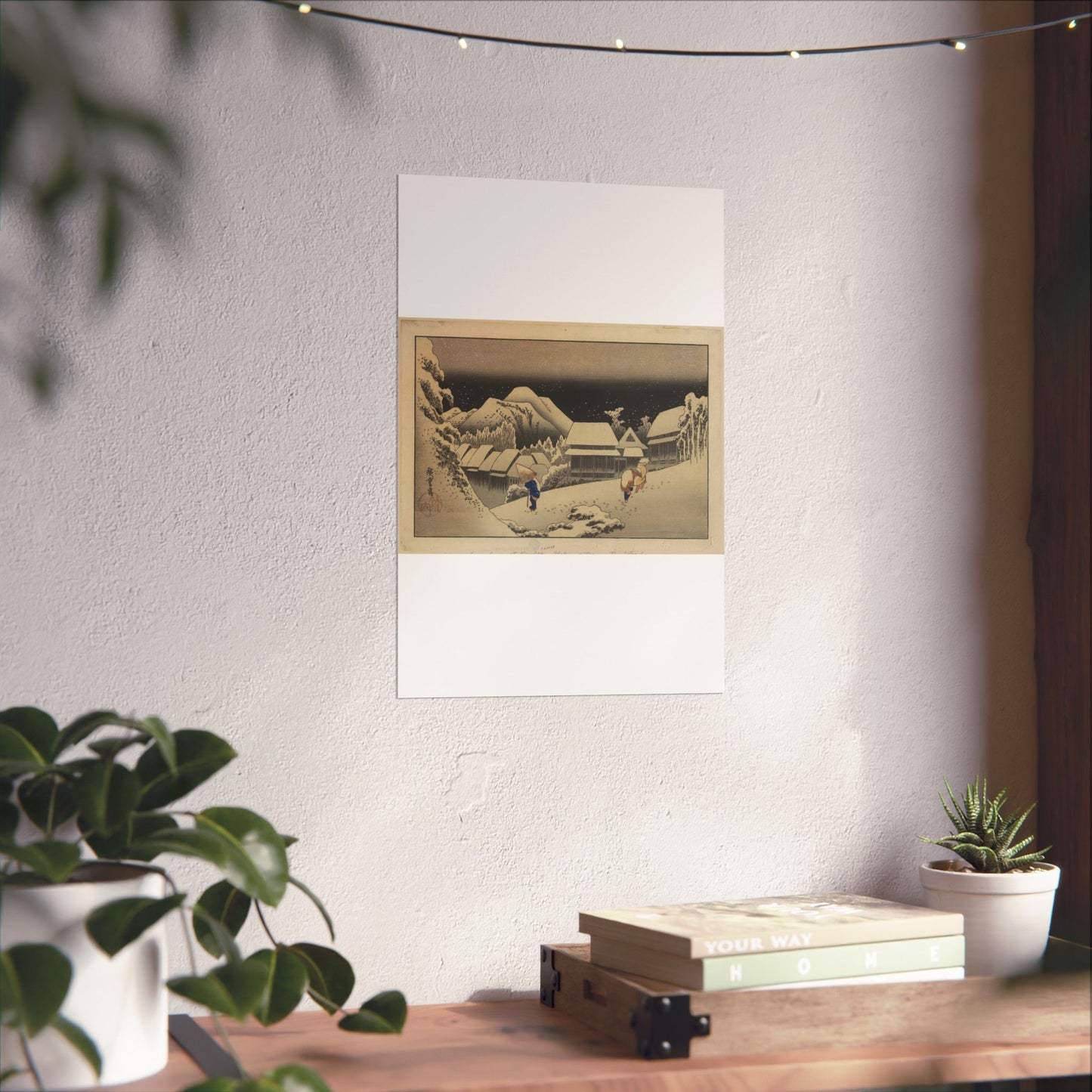 Utagawa Hiroshige - Kanbara, Ando Hiroshige - Ukiyo e print High Quality Matte Wall Art Poster for Home, Office, Classroom