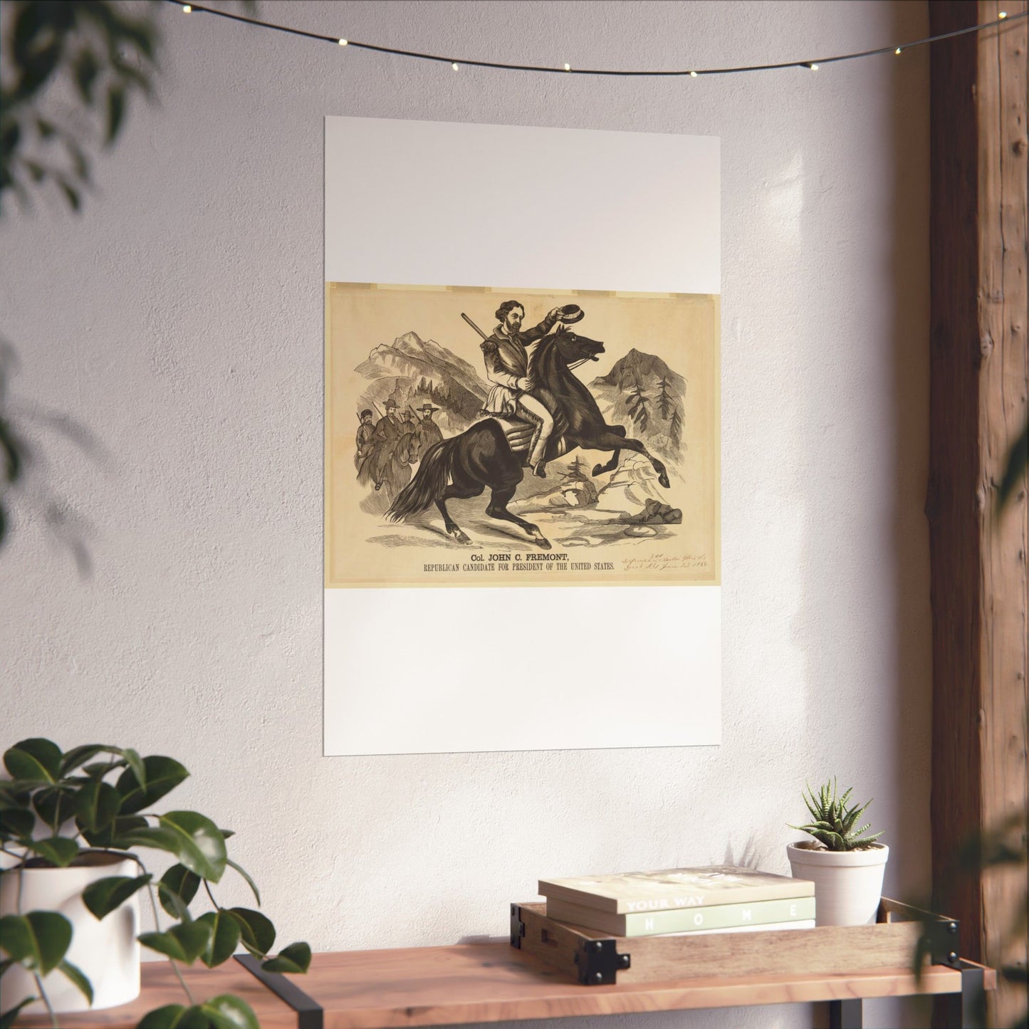 Col. John C. Fremont, Republican candidate for the President of the United States High Quality Matte Wall Art Poster for Home, Office, Classroom
