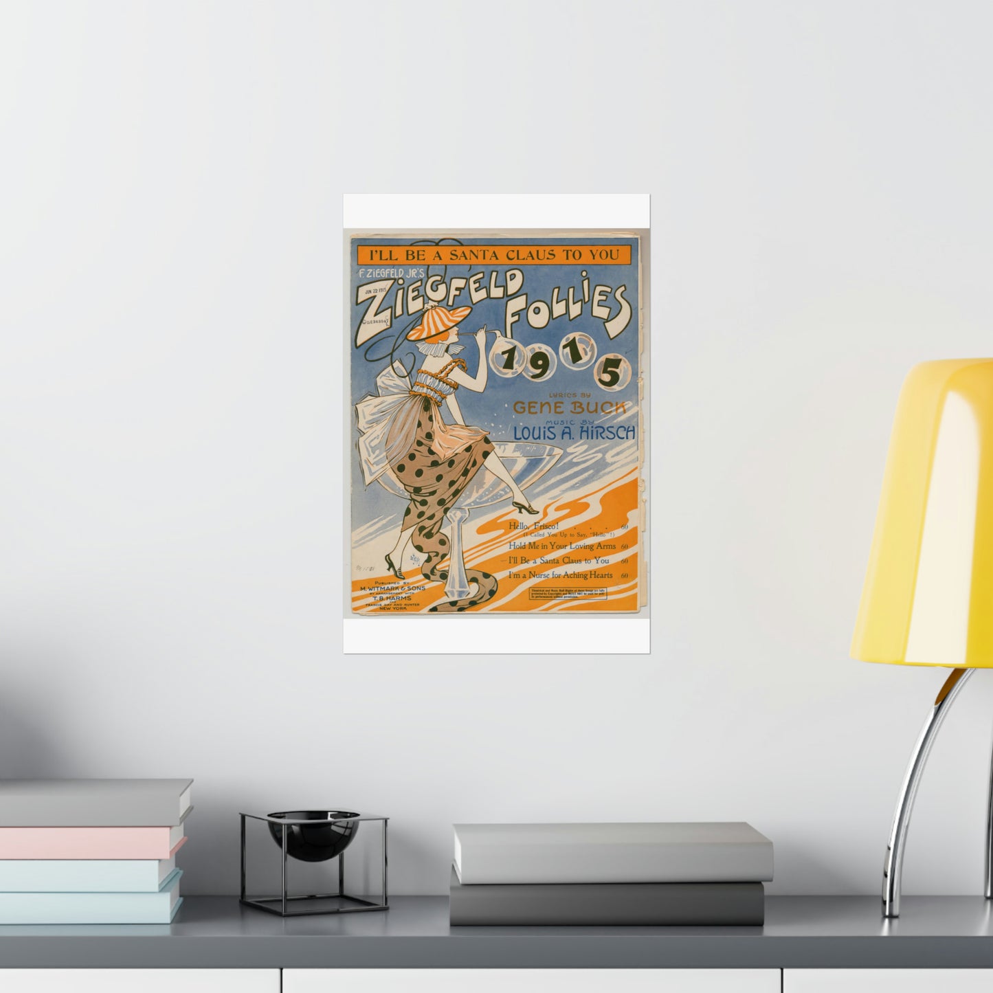 I'll be a Santa Claus to you - Sheet music, Popular songs of the day High Quality Matte Wall Art Poster for Home, Office, Classroom