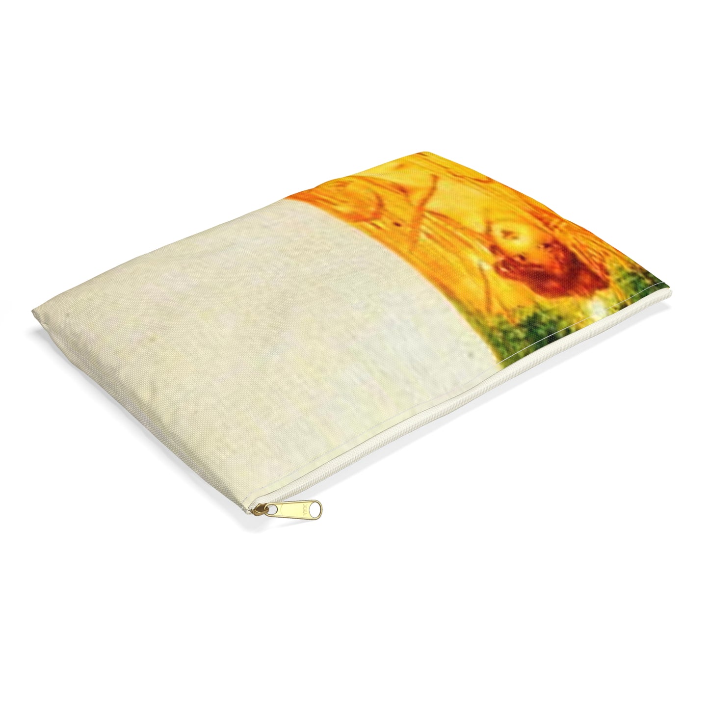 Kirchner - from-arcadia - Art nouveau public domain image Large Organizer Pouch with Black Zipper