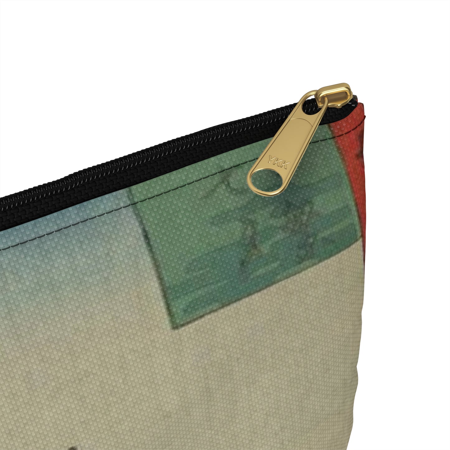 Gajō icchō, Ando Hiroshige - Public domain portrait drawing Large Organizer Pouch with Black Zipper