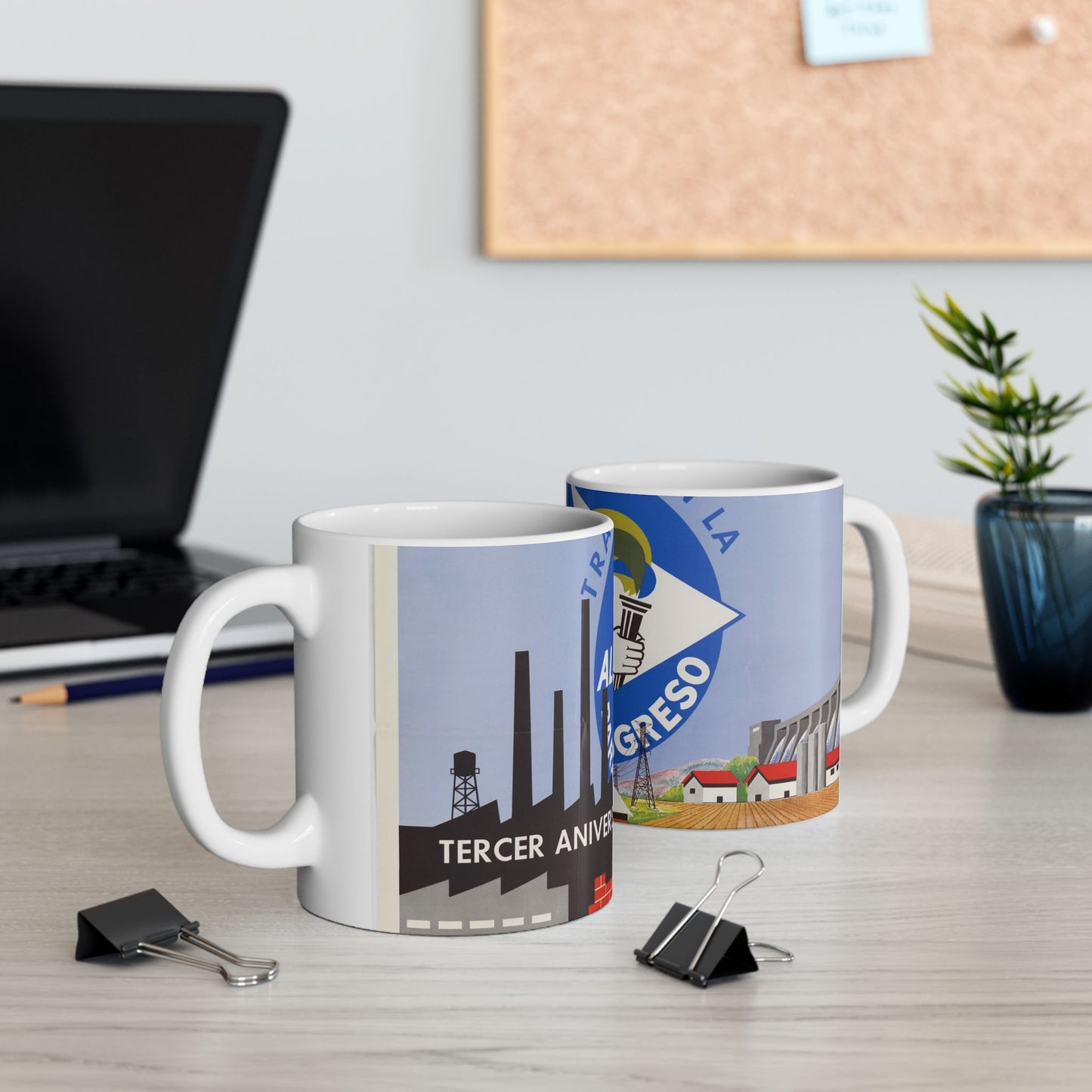 Alliance Posters, Cold War American Propaganda poster Beautiful Novelty Ceramic Coffee Mug 11oz