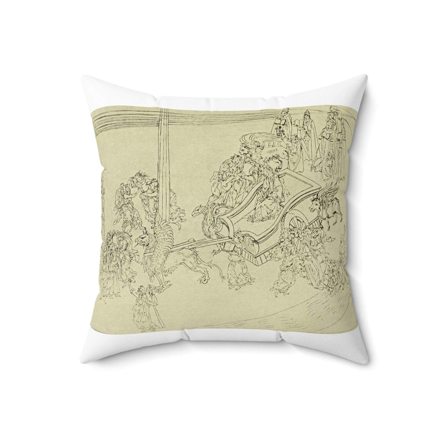 Aubrey Beardsley - The Savoy (1896) (14595714190) Decorative Accent Square Pillow