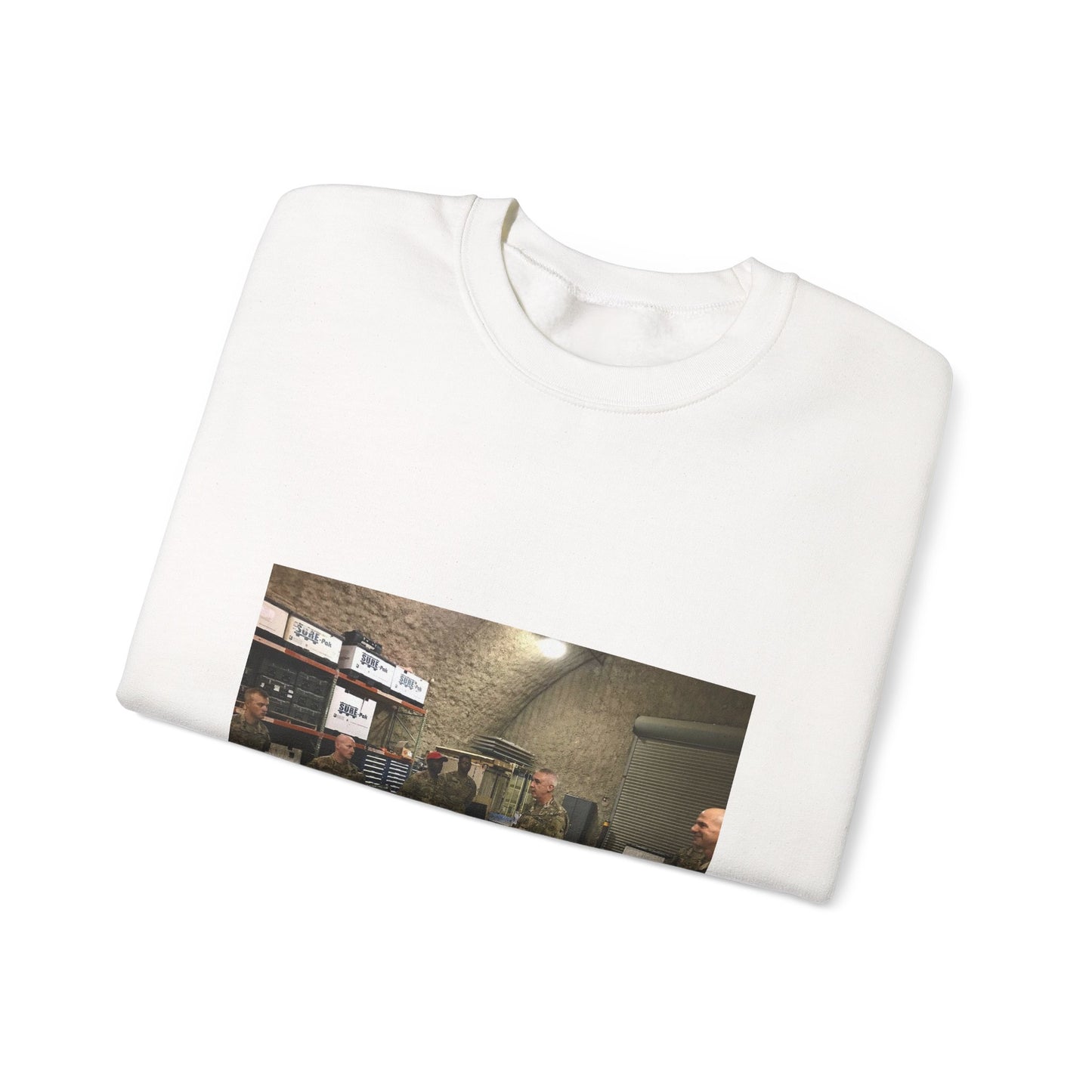 Maj. Gen. John P. Sullivan, commanding general of the White Heavy Blend Adult Crew Neck SweatShirt