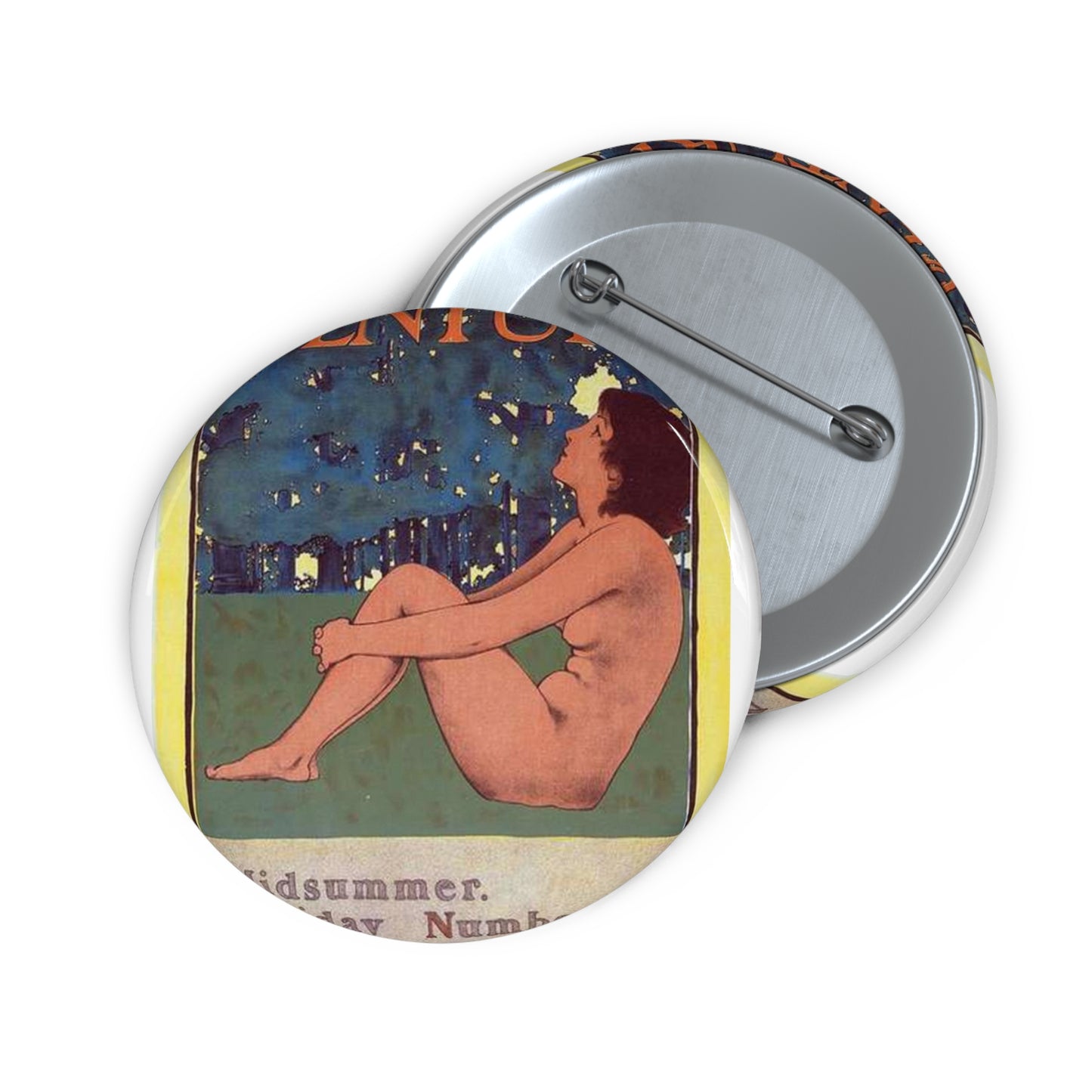 Affiche américaine pour la Revue "The Century Magazine", de New-York Pin Buttons with Crisp Design