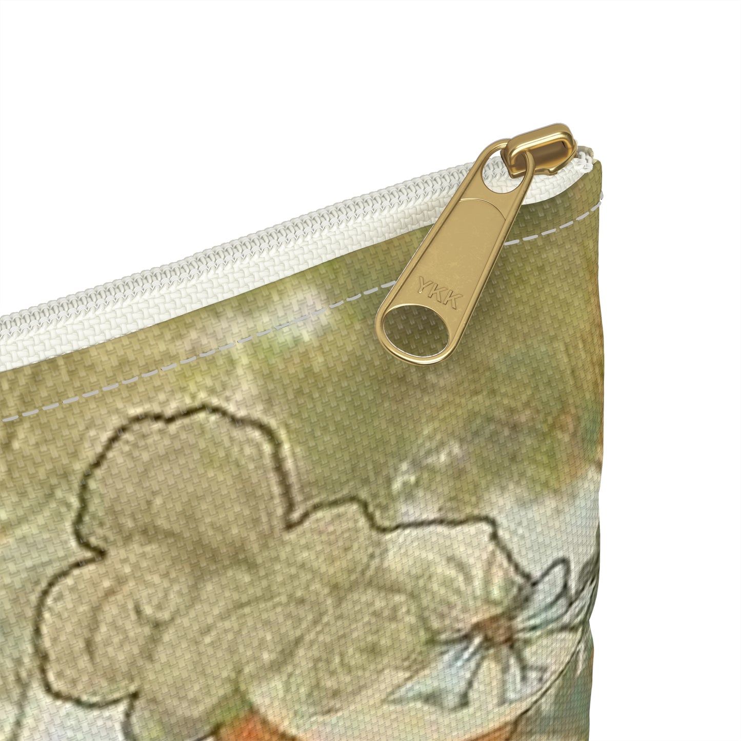 Jane Atché - La Cigarette - Drawing. Public domain image. Large Organizer Pouch with Black Zipper