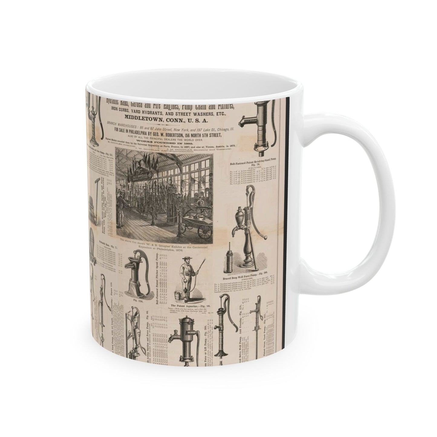 W. & B. Douglas, the oldest and most extensive manufacturers in the world of pumps Beautiful Novelty Ceramic Coffee Mug 11oz
