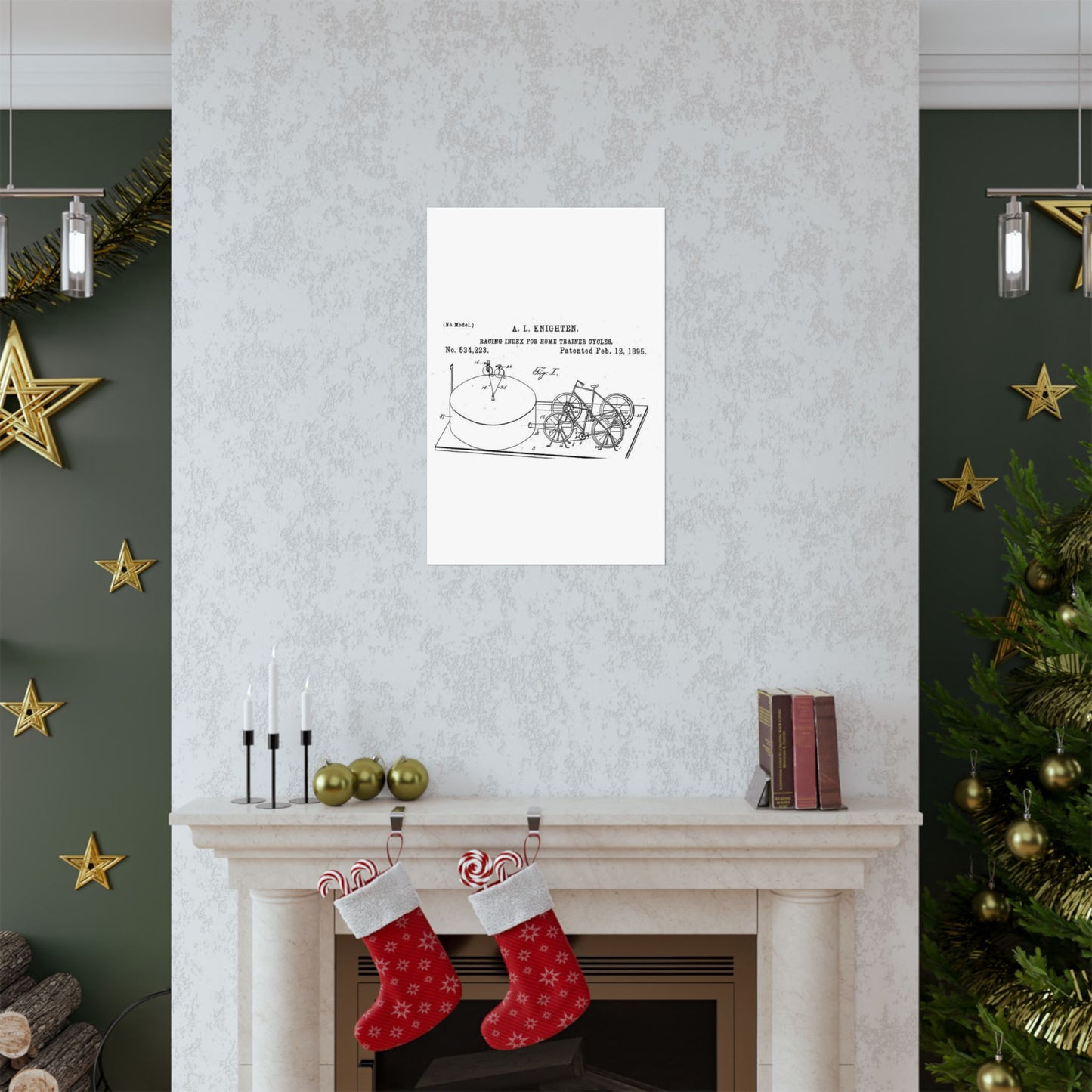 Patent drawing - RacingBikesPatent Public domain image High Quality Matte Wall Art Poster for Home, Office, Classroom