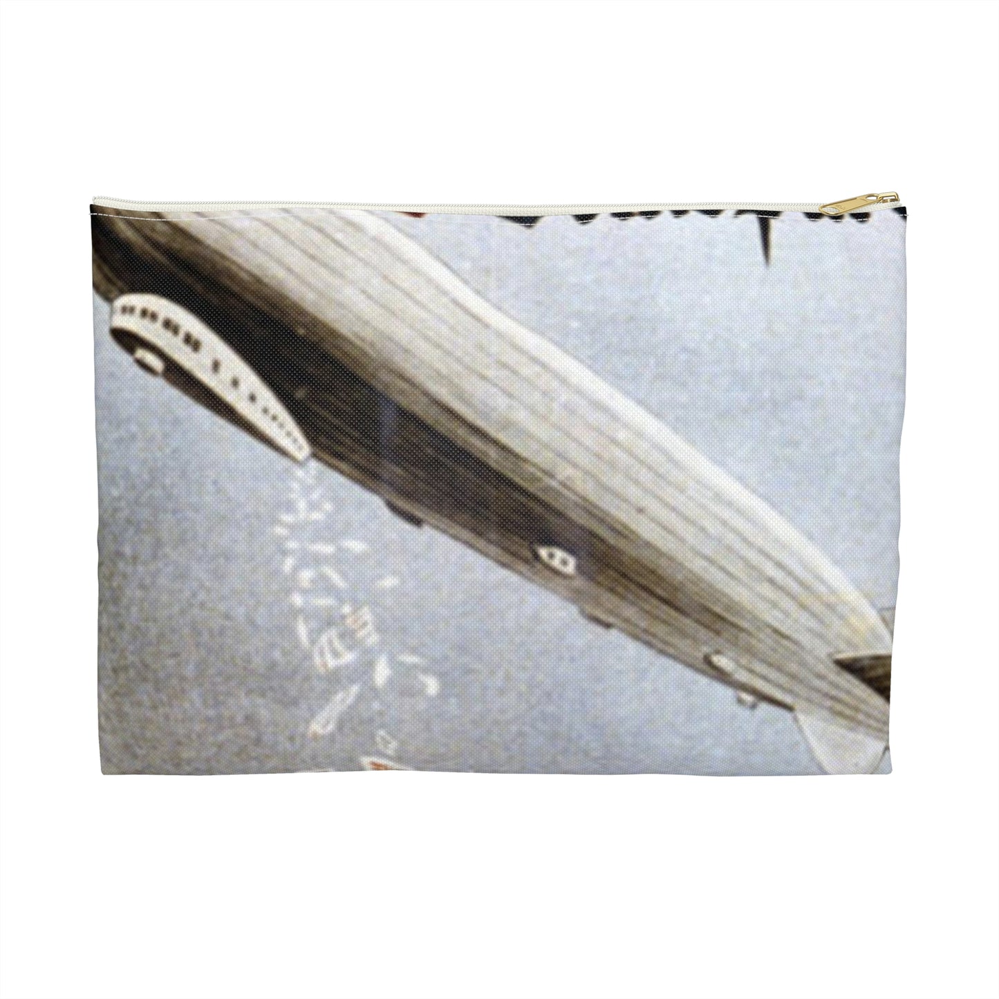 german election poster. oct 1924 - Deutsche Zeppelin Reederei Company Large Organizer Pouch with Black Zipper