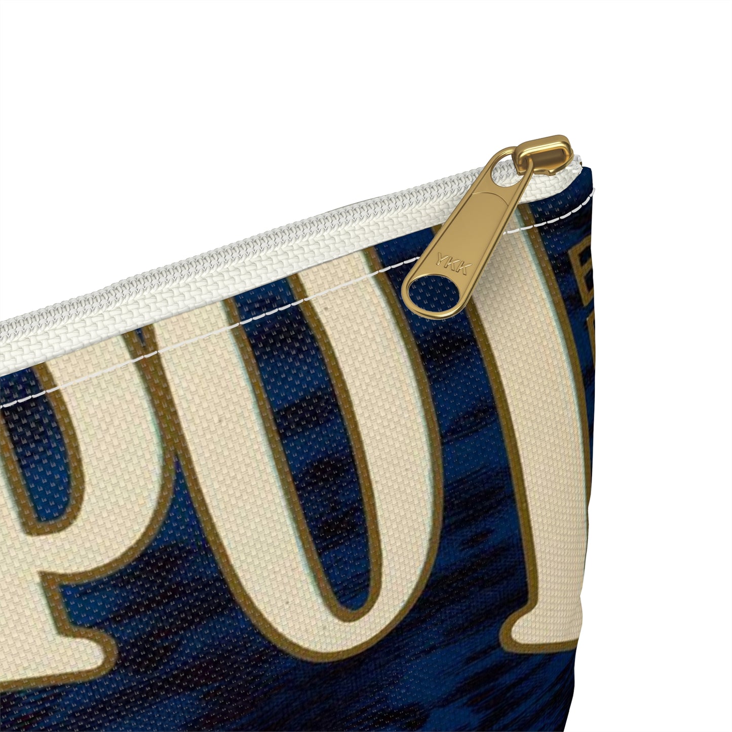 Greenspot Brand: Gold Buckle Association, East Highlands, California Large Organizer Pouch with Black Zipper