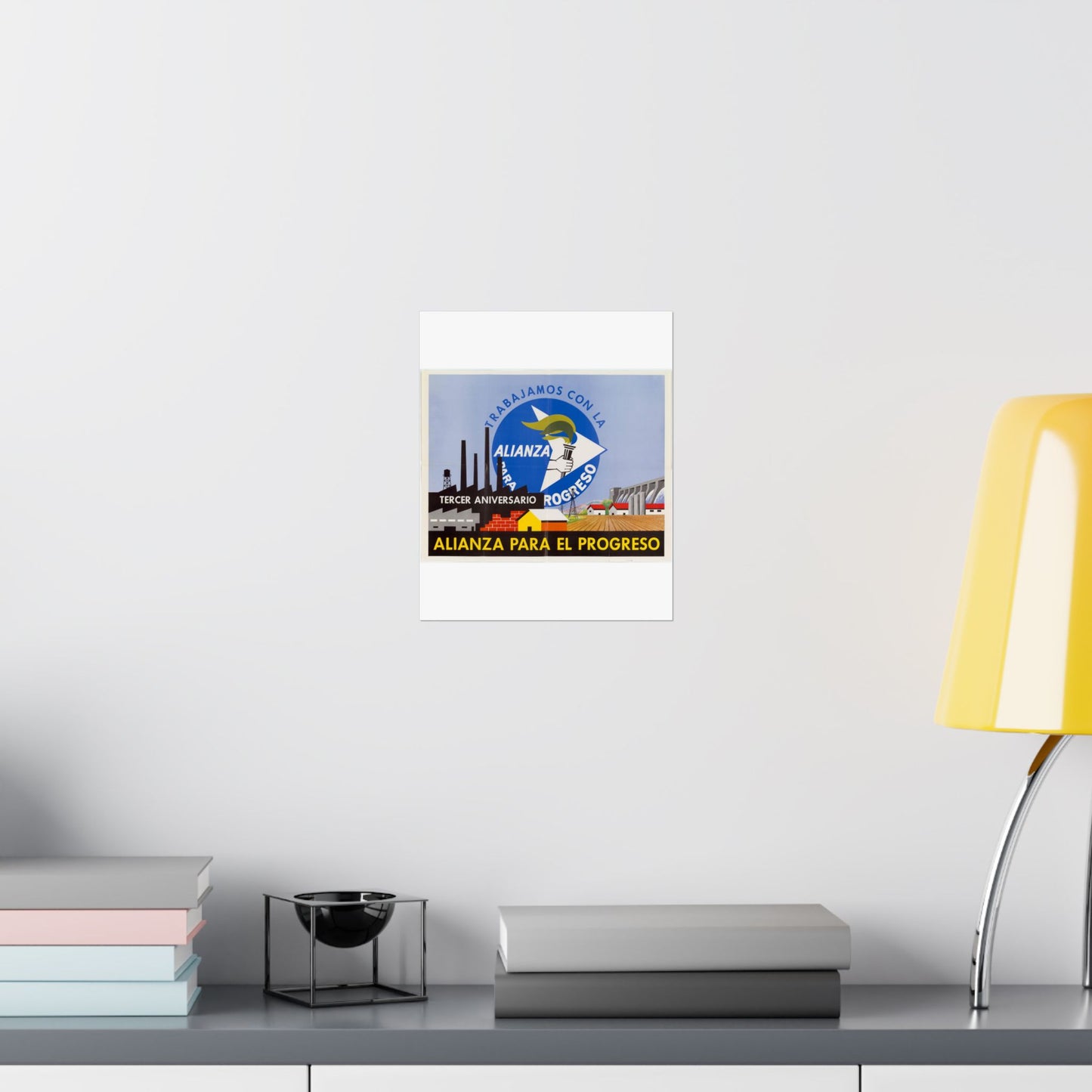 Alliance Posters, Cold War American Propaganda poster High Quality Matte Wall Art Poster for Home, Office, Classroom