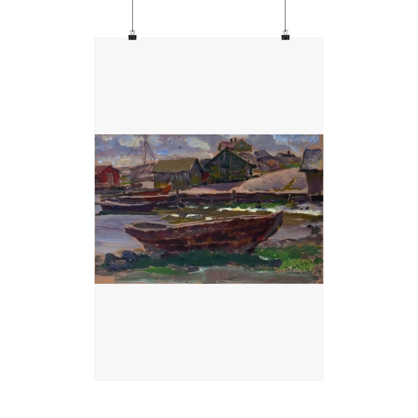 Kökar (Santeri Salokivi, 1934), Finland High Quality Matte Wall Art Poster for Home, Office, Classroom