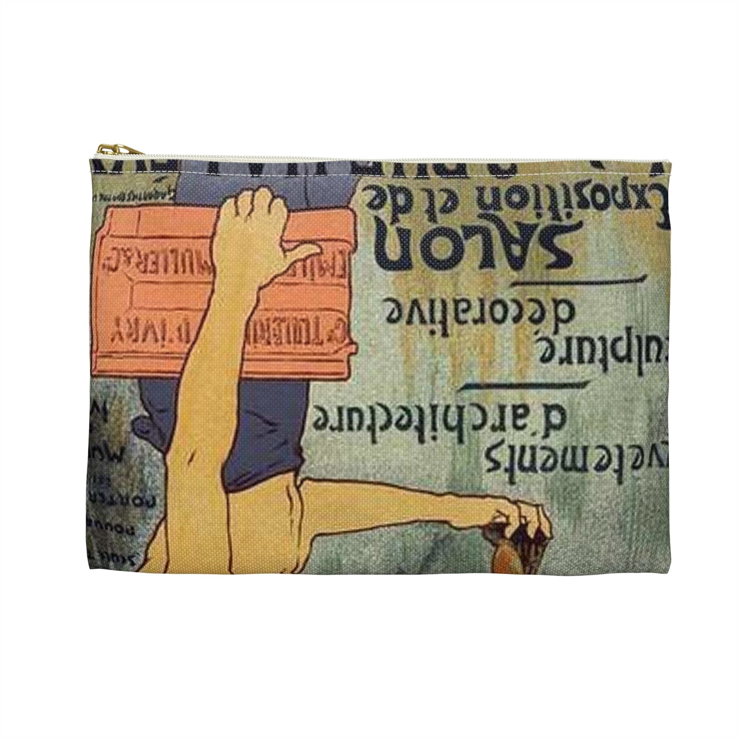 Affiche pour la "Grande Tuilerie d'Ivry" (Usine Émile Muller). Large Organizer Pouch with Black Zipper