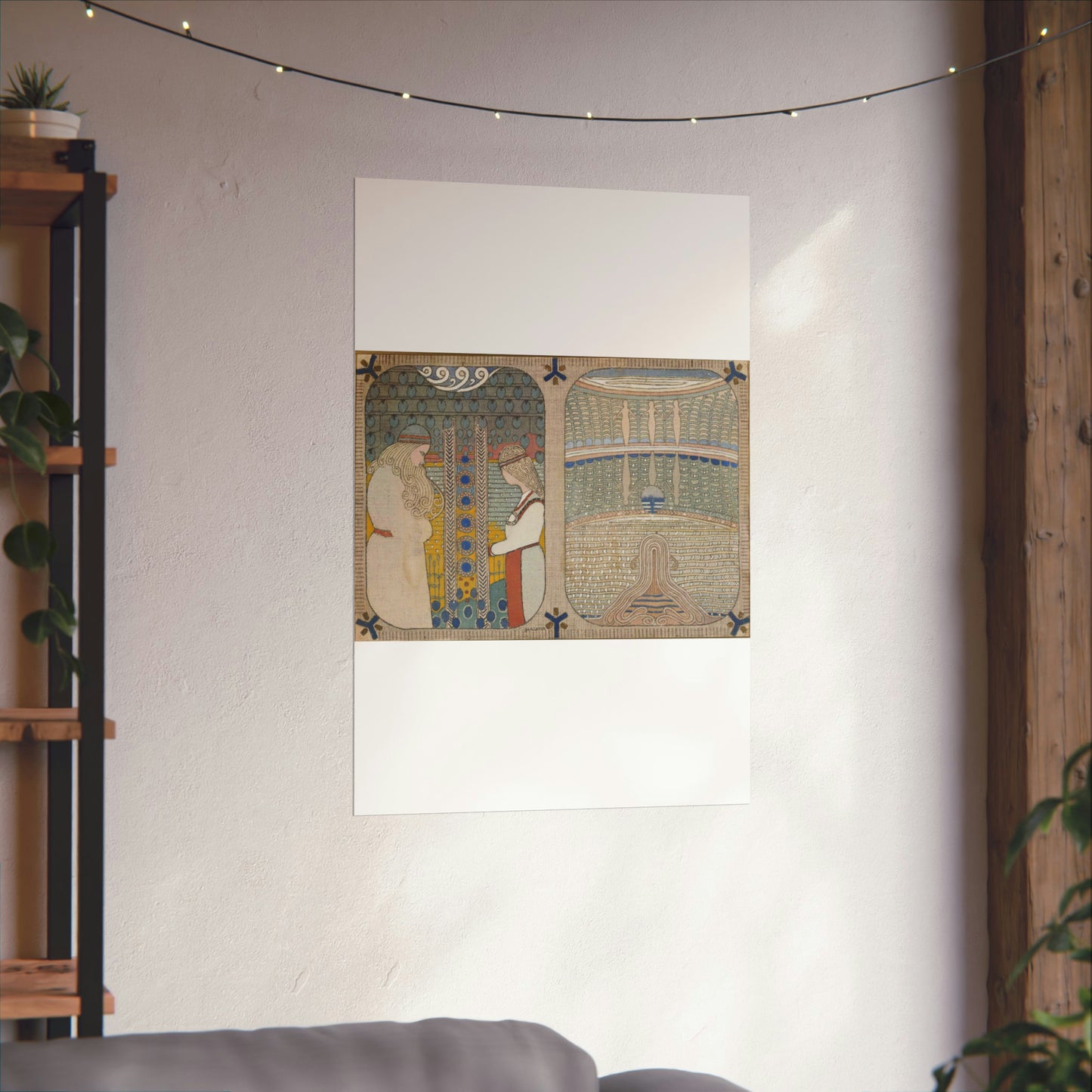 Joseph Alanen - Courting of Aino and Aino Drowns Herself High Quality Matte Wall Art Poster for Home, Office, Classroom