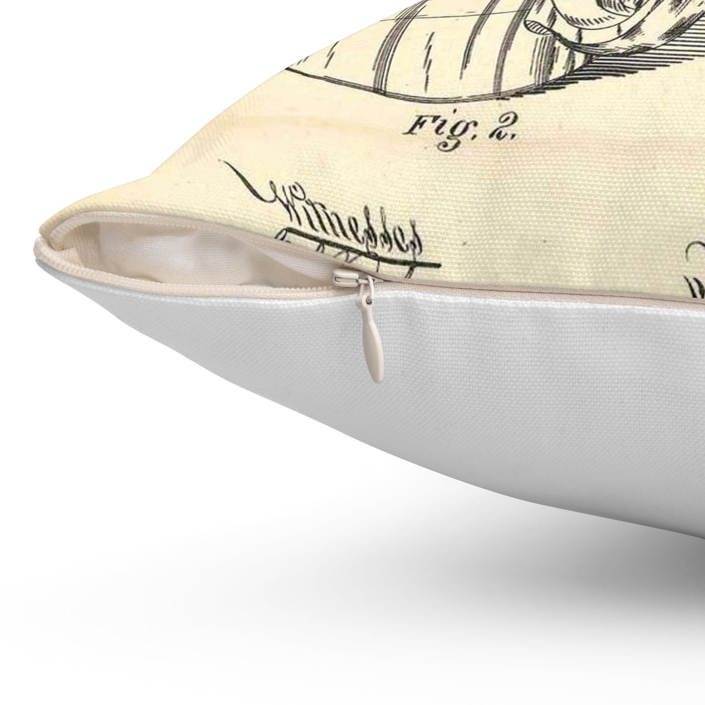 Patent Case File No. 220,155, Improvement in Drinking Cup Attachments, Inventor William C. King - DPLA - bc0fd11a4280e0c69e0eee5ff25aea78 (page 19) Decorative Accent Square Pillow