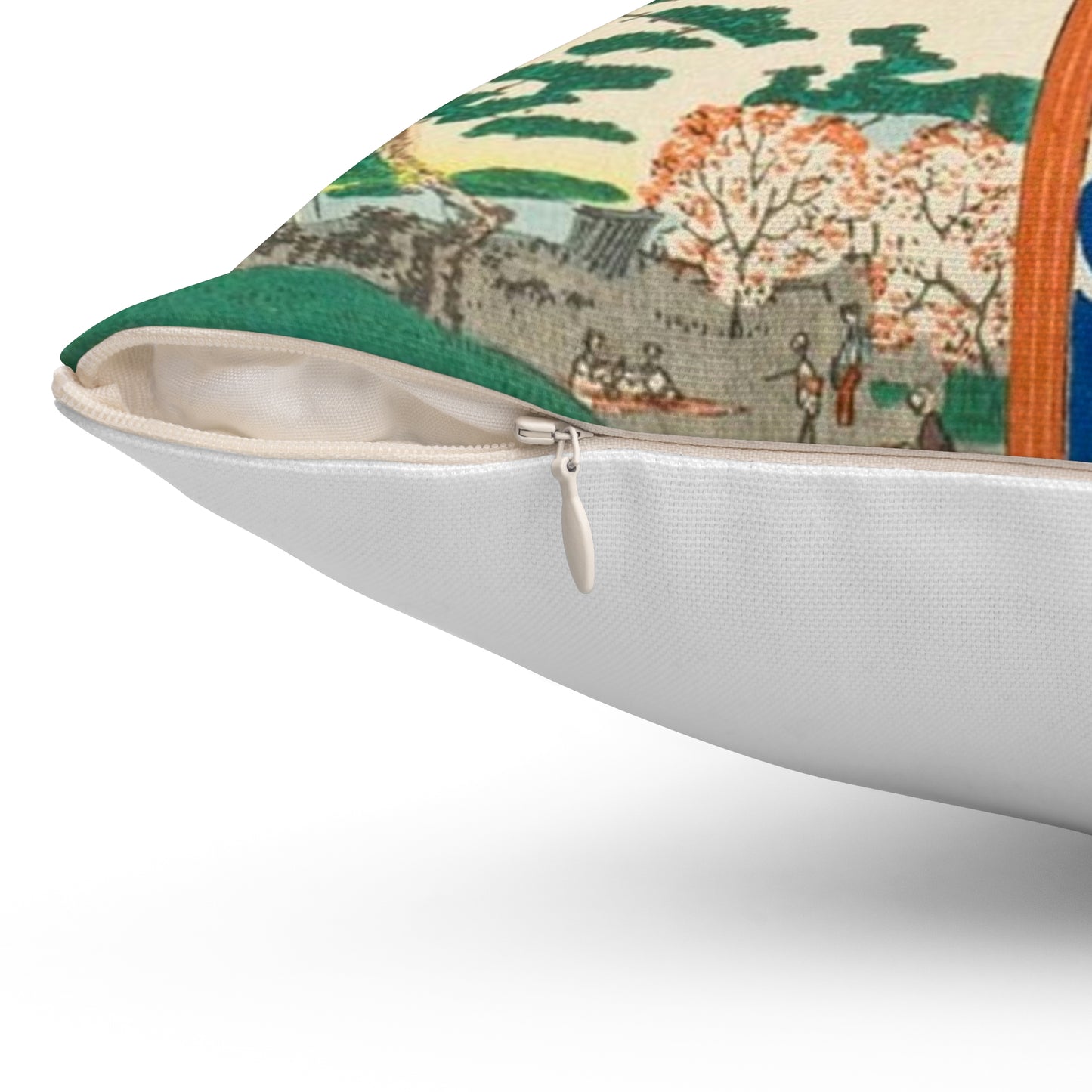 Sekiya no Sato; The Actor Kawarasaki Gonjuro LACMA M.2007.152.51 Decorative Accent Square Pillow