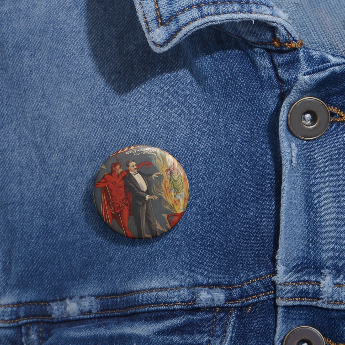 TheIncomperable Albini Theatrical Poster Pin Buttons with Crisp Design