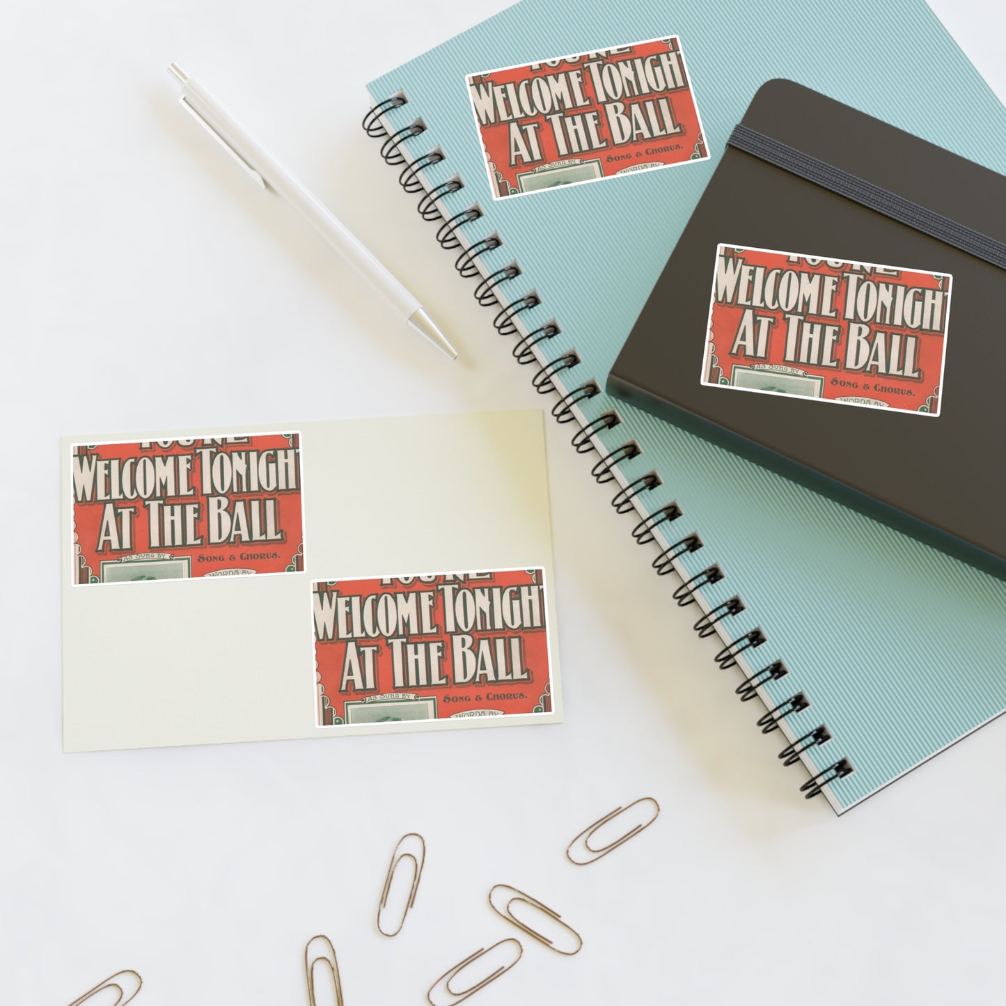 You're welcome tonight at the ball Laminated UV Protective Vinyl Stickers