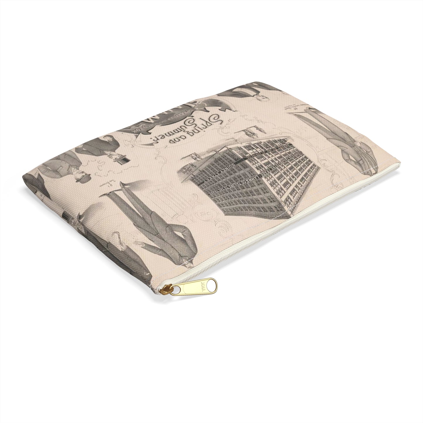 Spring and summer. Specially designed for Lamm & Co. tailors to the trade Large Organizer Pouch with Black Zipper