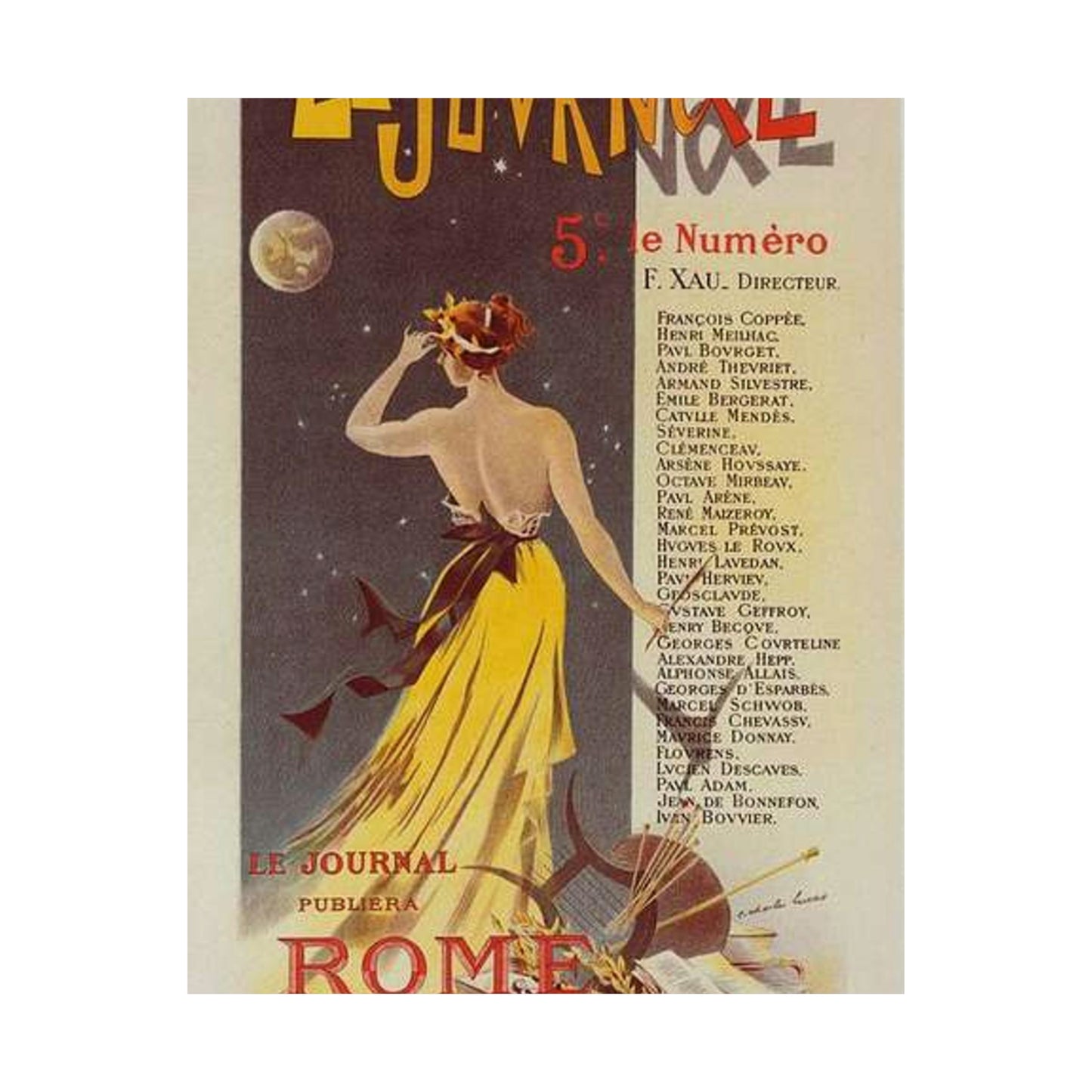 Affiche pour annoncer la publication de "Rome" dans Le Journal. High Quality Matte Wall Art Poster for Home, Office, Classroom