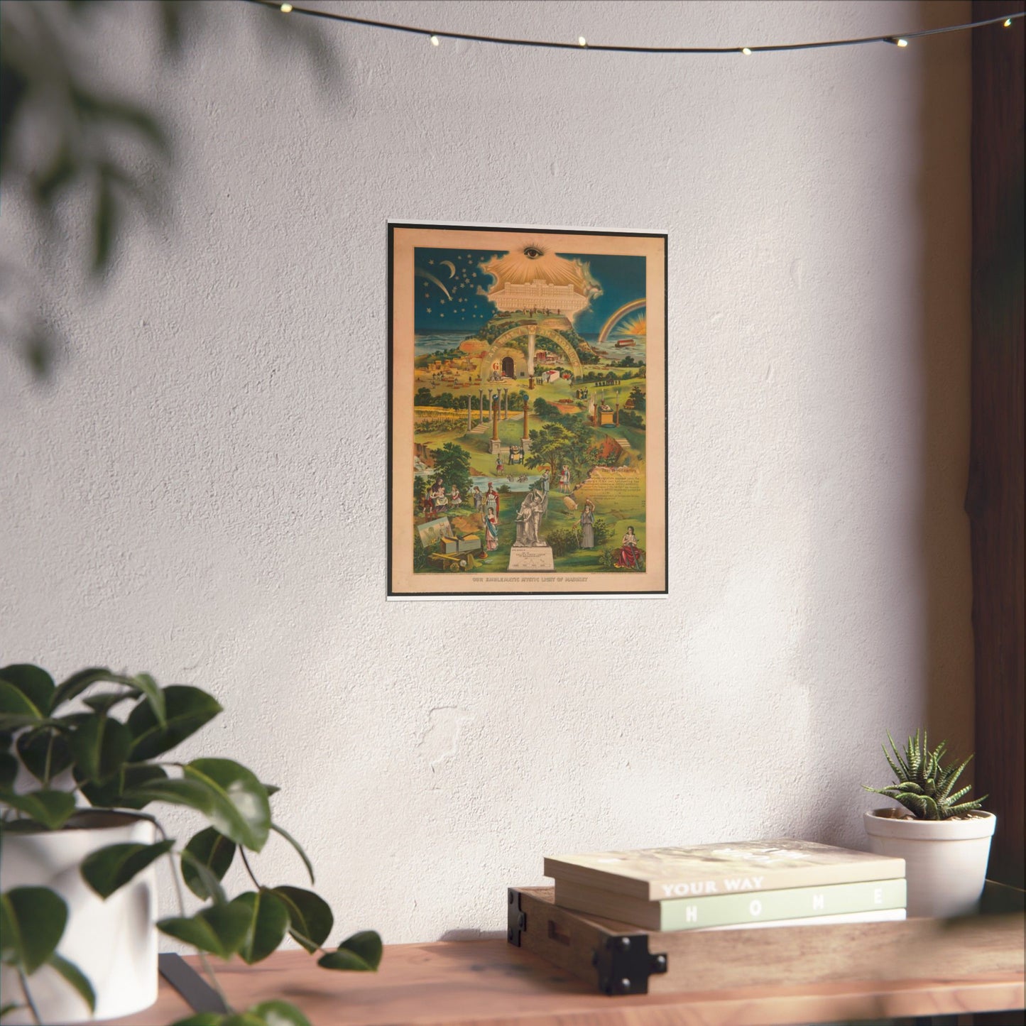 Our emblematic mystic light of masonry High Quality Matte Wall Art Poster for Home, Office, Classroom