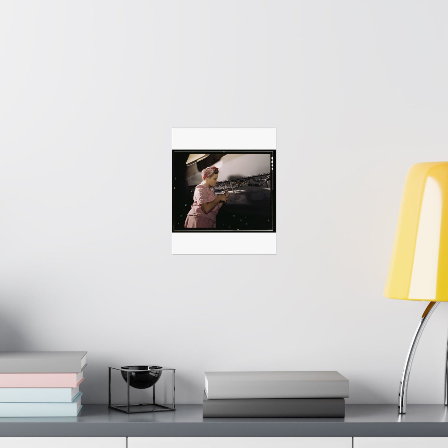 With careful Douglas training, women do accurate electrical assembly and installation work, Douglas Aircraft Company, Long Beach, Calif. High Quality Matte Wall Art Poster for Home, Office, Classroom