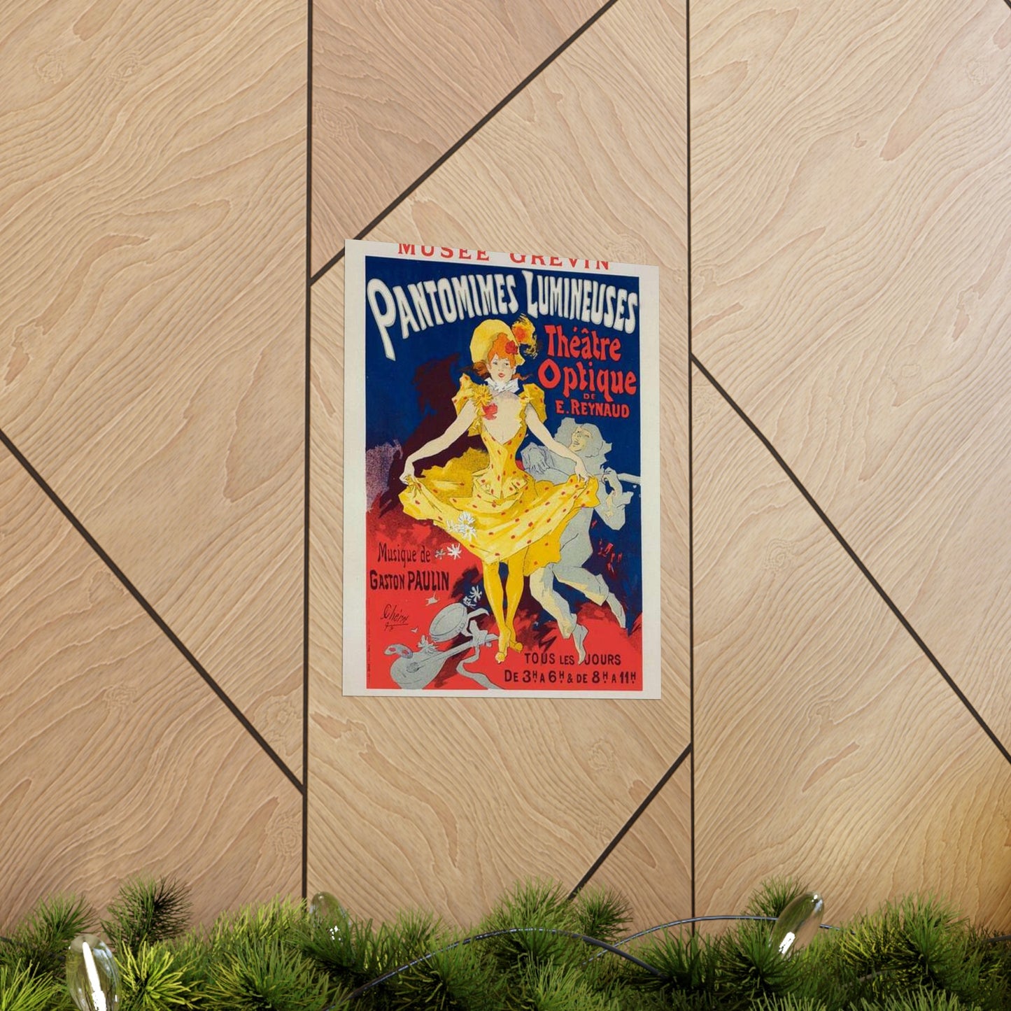 Affiche pour le Musée Grévin, "Pantomimes lumineuses". High Quality Matte Wall Art Poster for Home, Office, Classroom