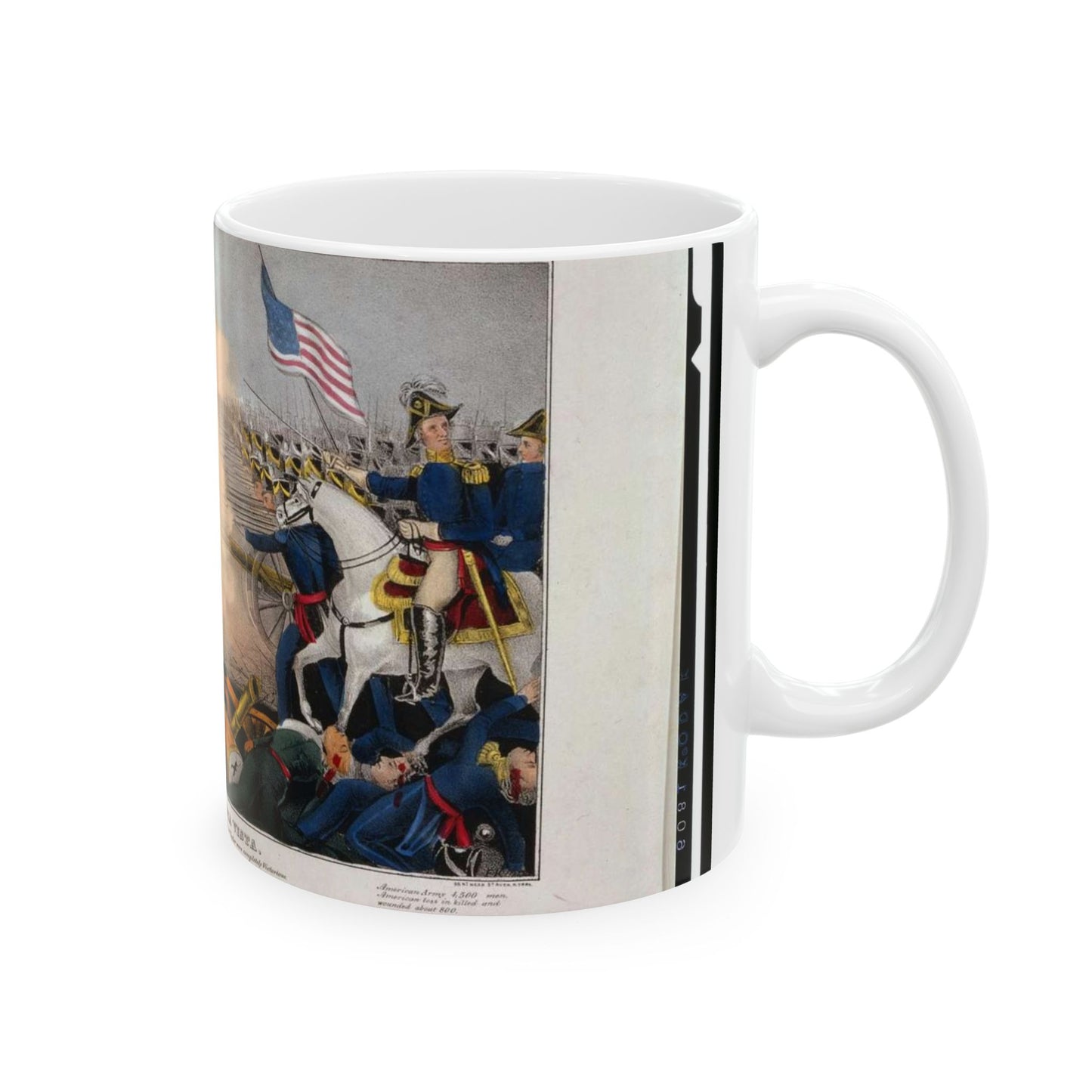 Battle of Buena Vista--Fought February 23d, 1847--The American Army under Genl. Taylor were completely victorious / lith. & pub. by J. Bailie (sic), N. York. Beautiful Novelty Ceramic Coffee Mug 11oz