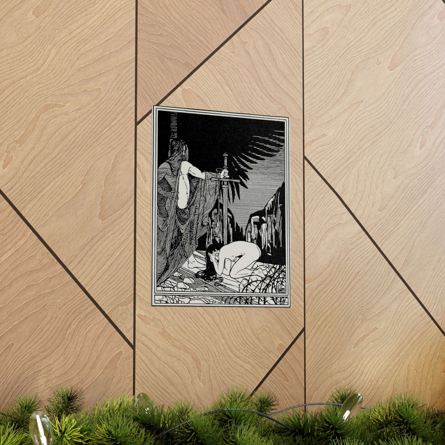 Juda 3 - Art nouveau public domain image High Quality Matte Wall Art Poster for Home, Office, Classroom