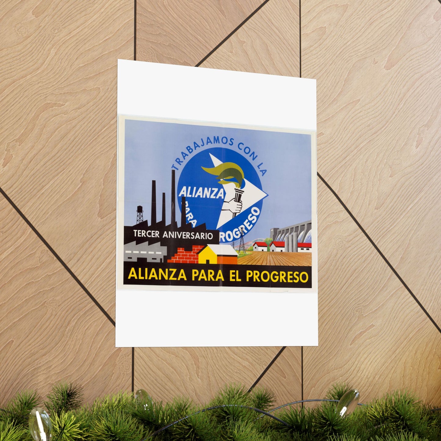 Alliance Posters, Cold War American Propaganda poster High Quality Matte Wall Art Poster for Home, Office, Classroom