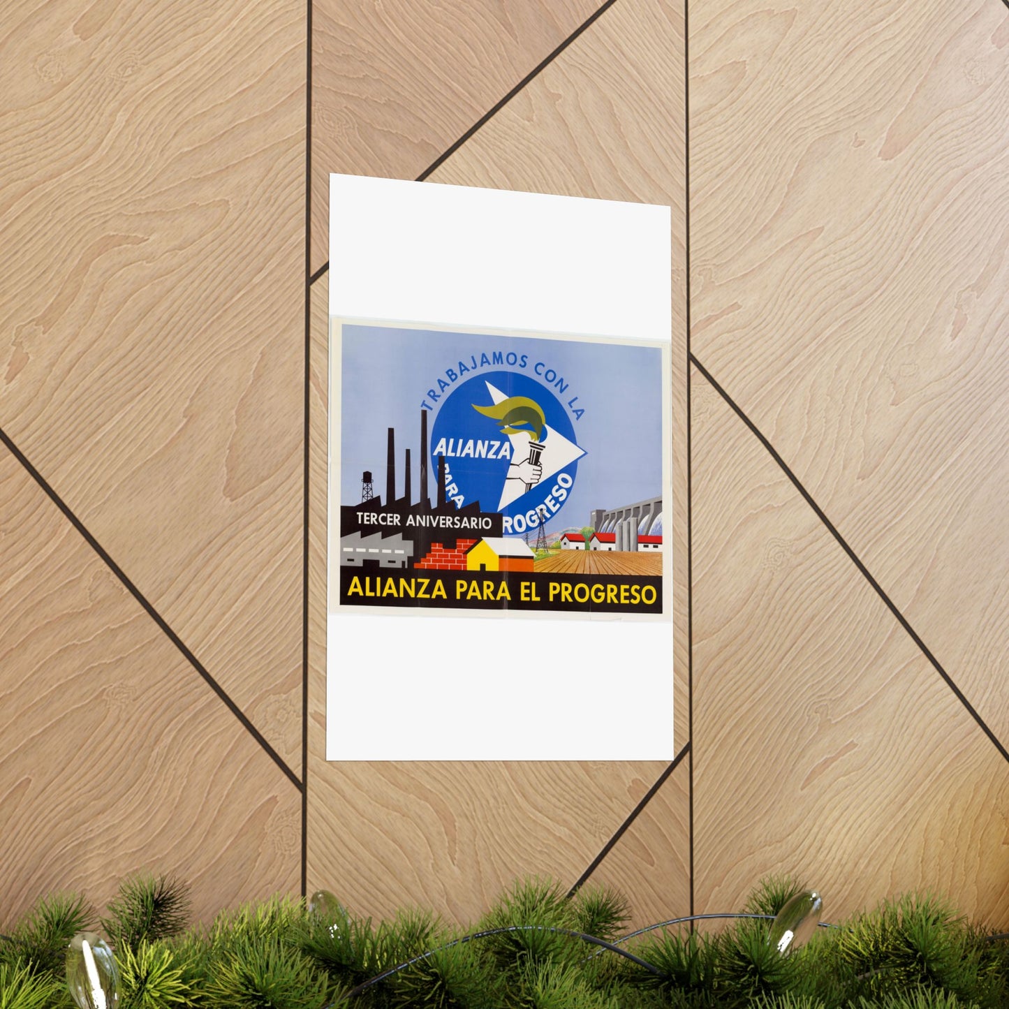 Alliance Posters, Cold War American Propaganda poster High Quality Matte Wall Art Poster for Home, Office, Classroom